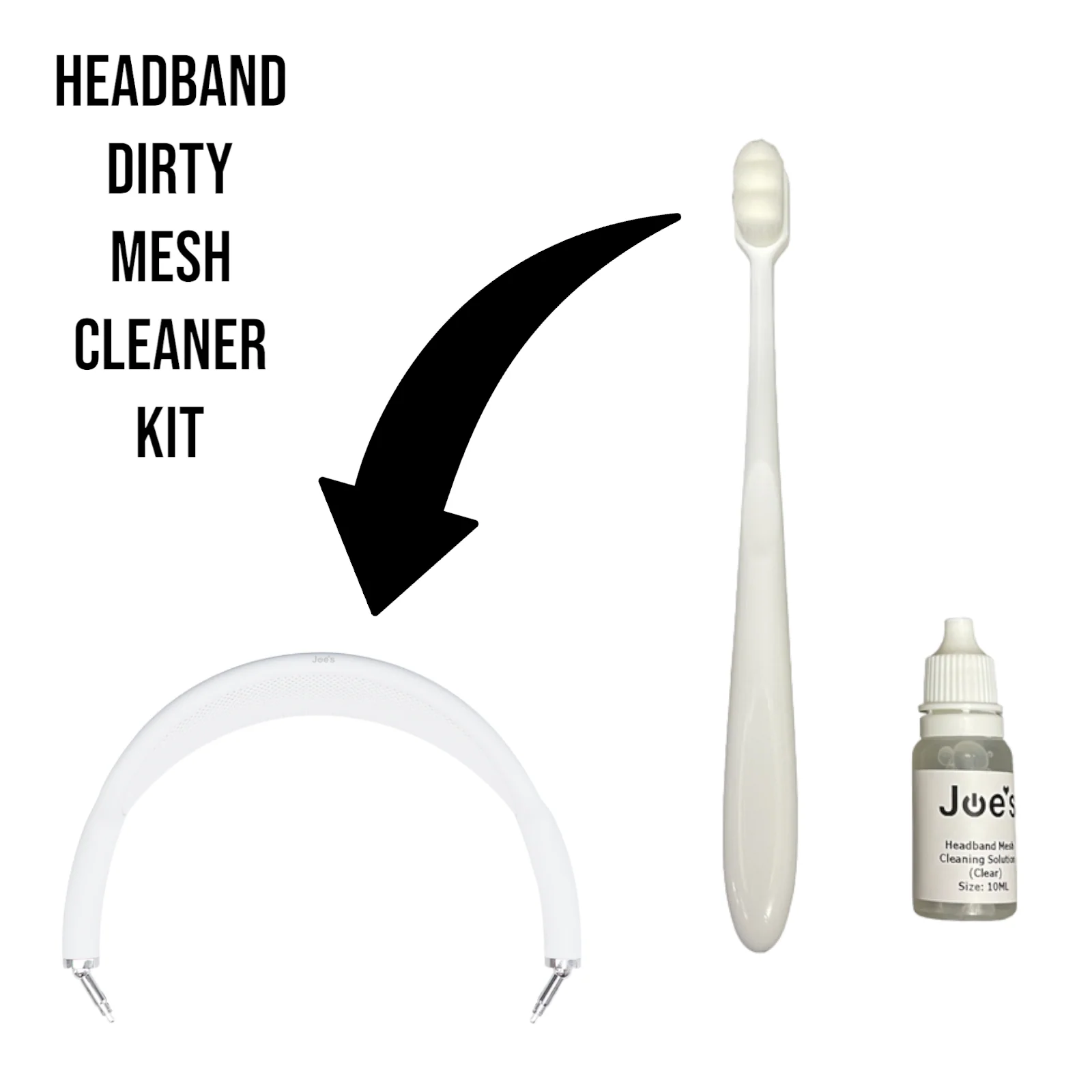 Apple AirPods Max Headphones Headband Mesh Cleaning Solution (Clear) - Image 4