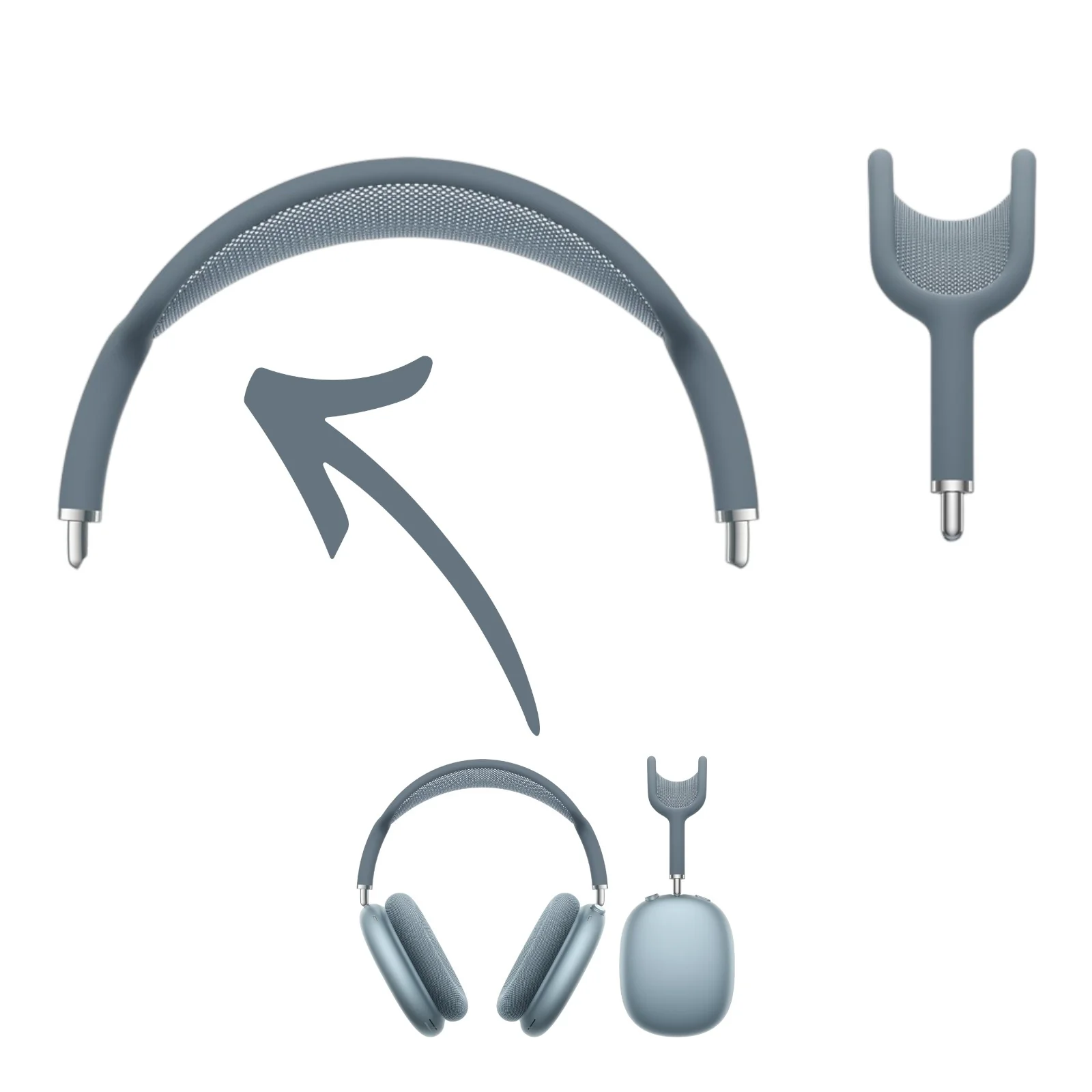 Apple AirPods Max Wireless Headphones Headband Arch Replacements - Parts - Image 10