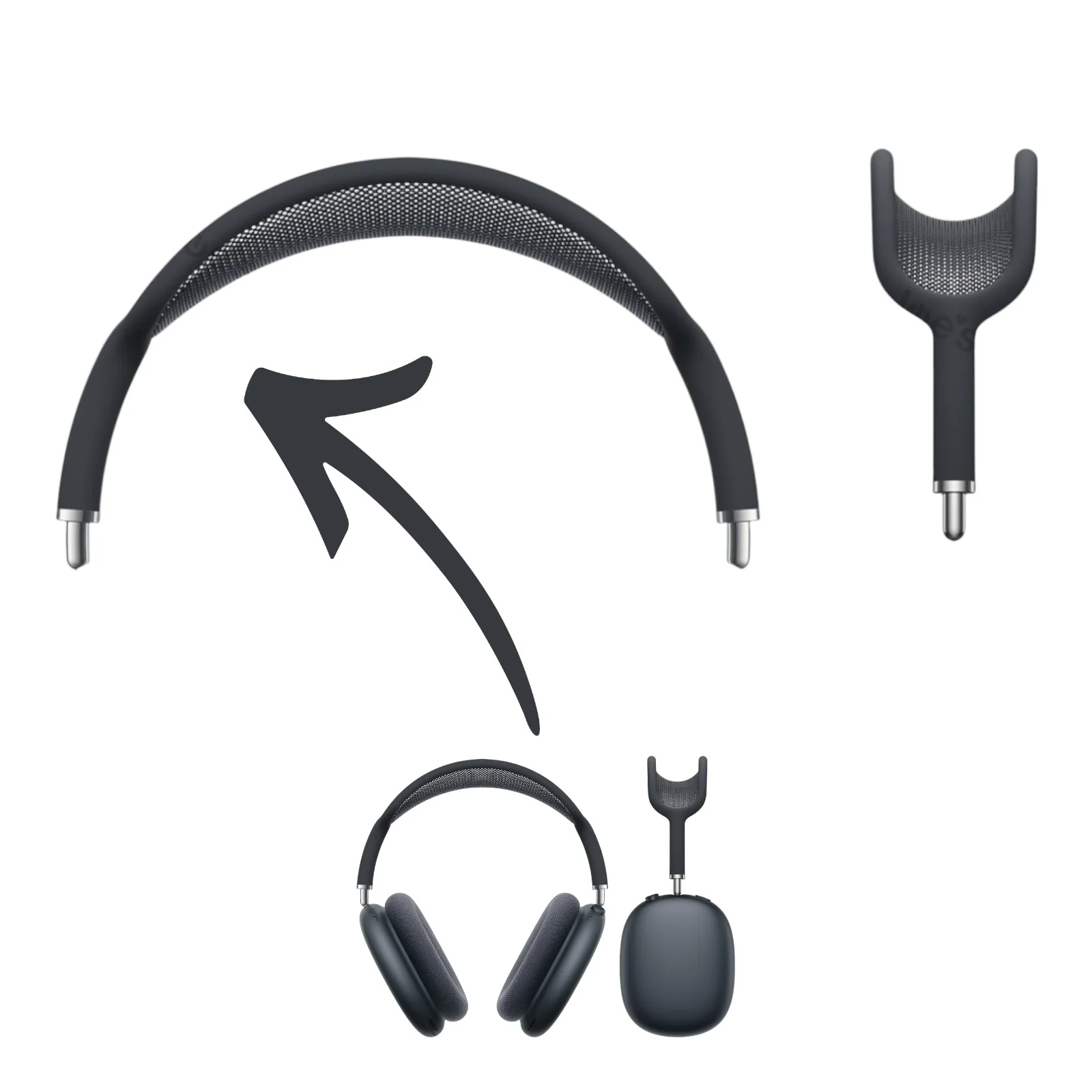 Apple AirPods Max Wireless Headphones Headband Arch Replacements - Parts - Image 11