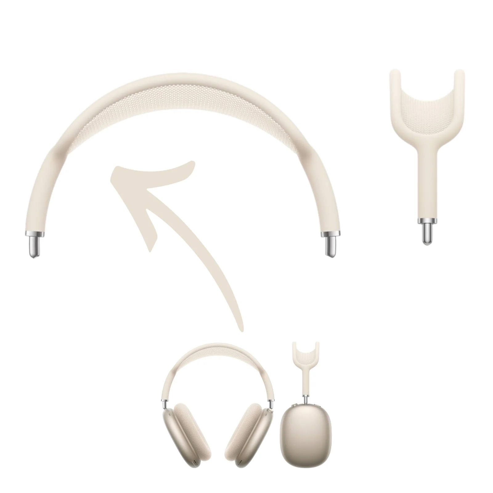 Apple AirPods Max Wireless Headphones Headband Arch Replacements - Parts - Image 7