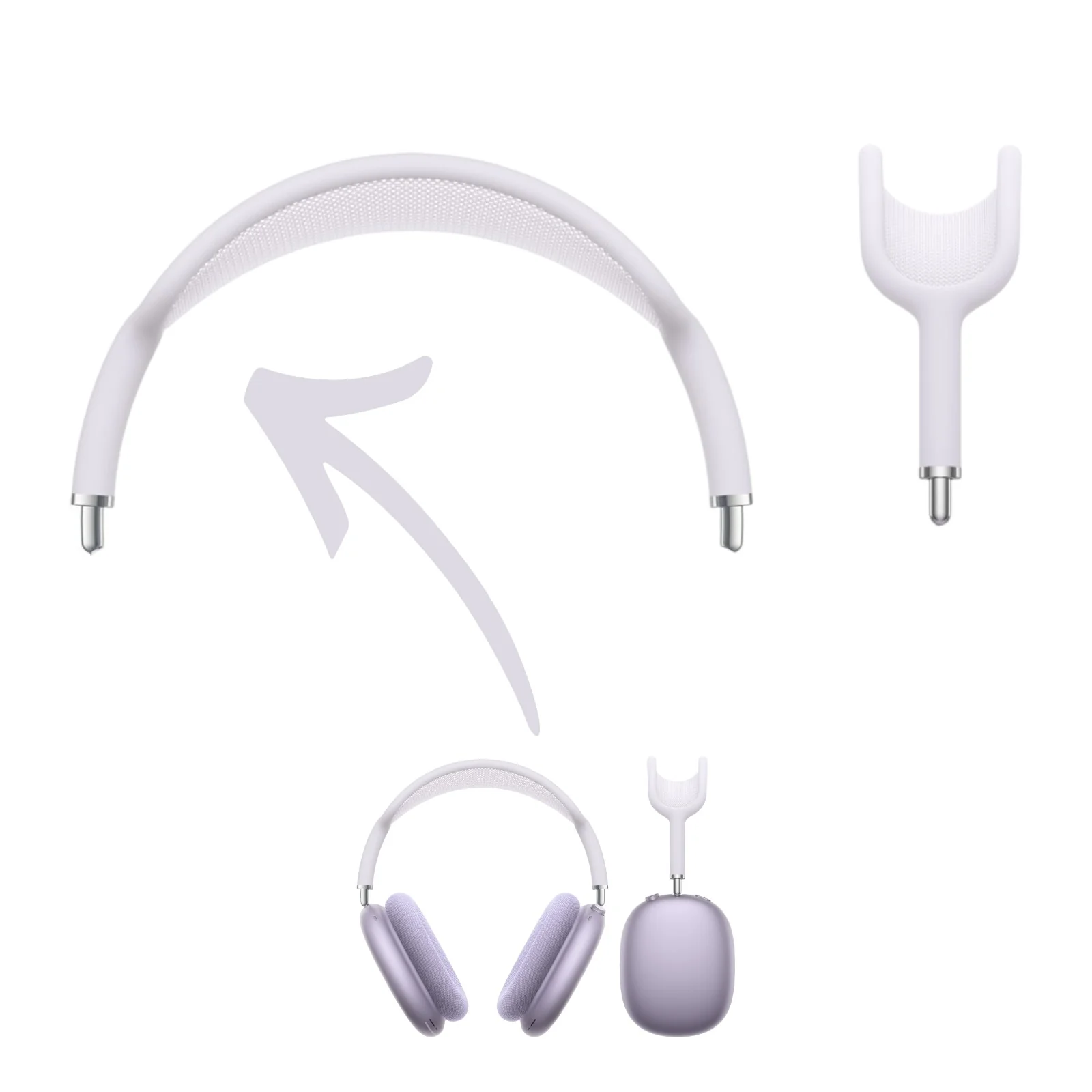 Apple AirPods Max Wireless Headphones Headband Arch Replacements - Parts - Image 9