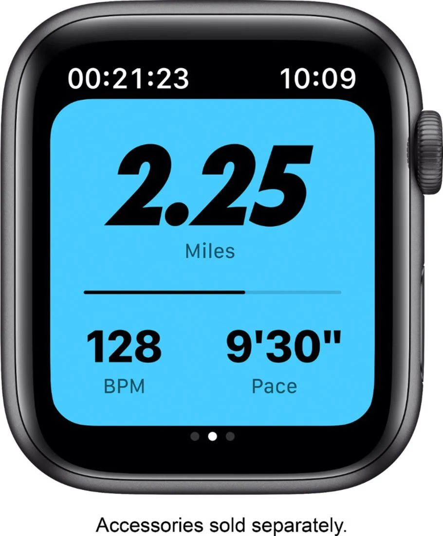 Apple Watch Nike Series 6 (GPS) 44mm Aluminum Case (Space Gray) - Refurbished - Image 4
