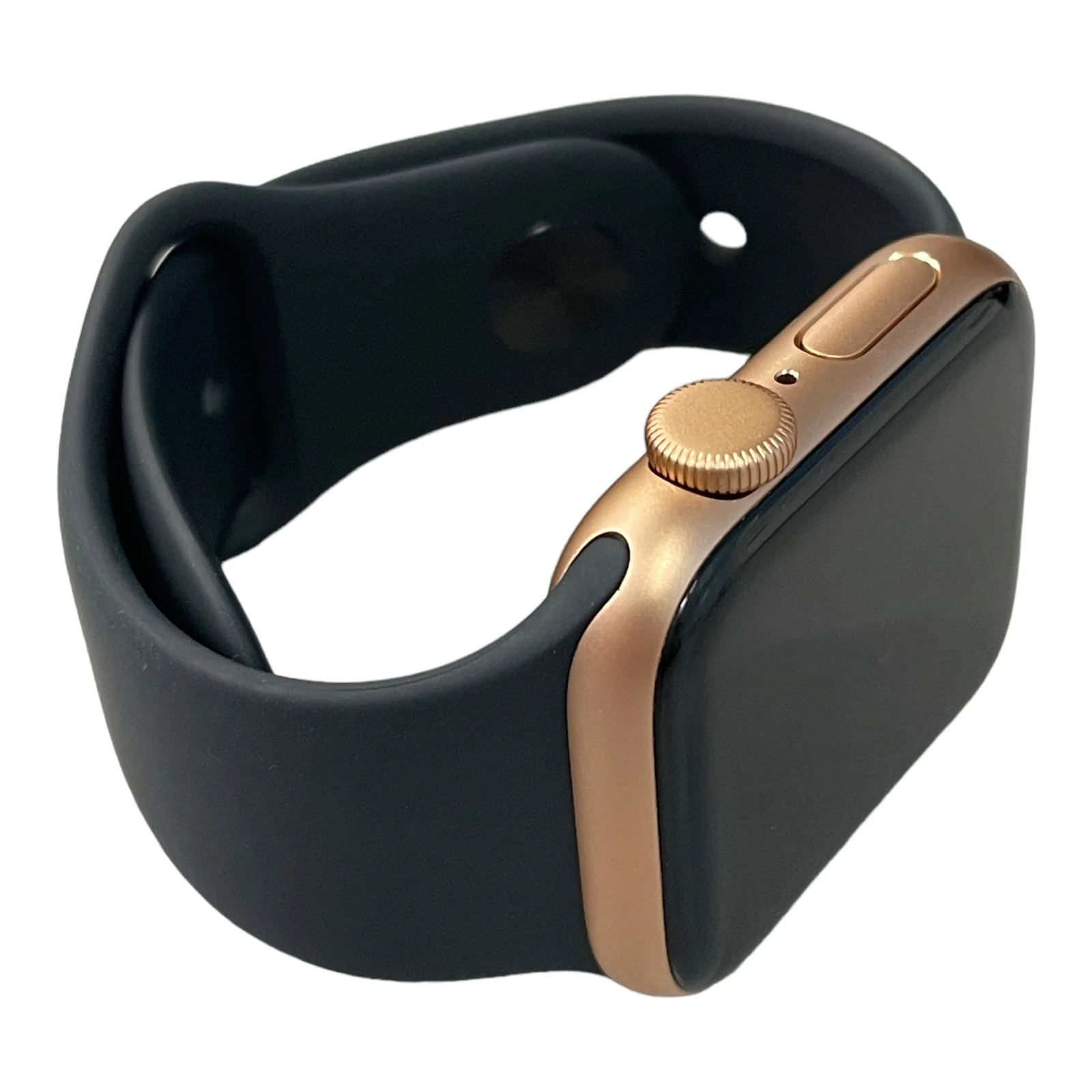 Apple Watch SE (GPS) 40mm Aluminum Case Black Sport Band (Gold) - Refurbished