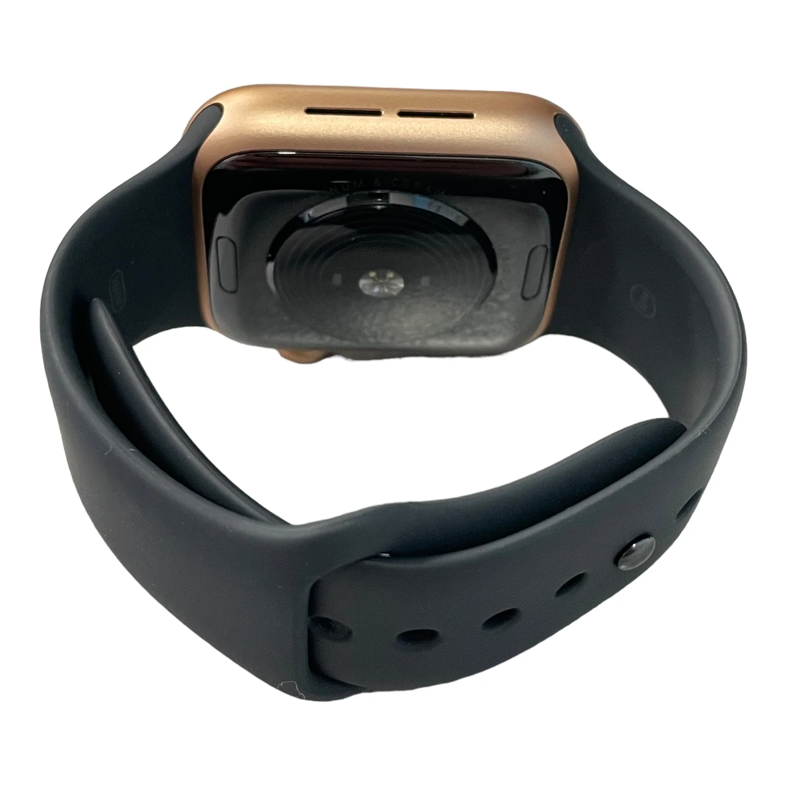 Apple Watch SE (GPS) 40mm Aluminum Case Black Sport Band (Gold) - Refurbished - Image 3