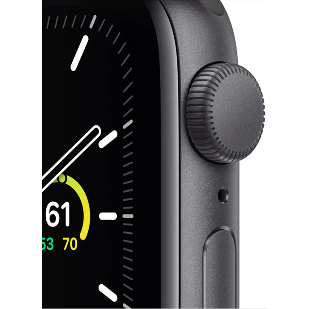 Apple Watch SE (GPS) 40mm Aluminum Case with Black Sport Band (Space Gray) - Refurbished - Image 2