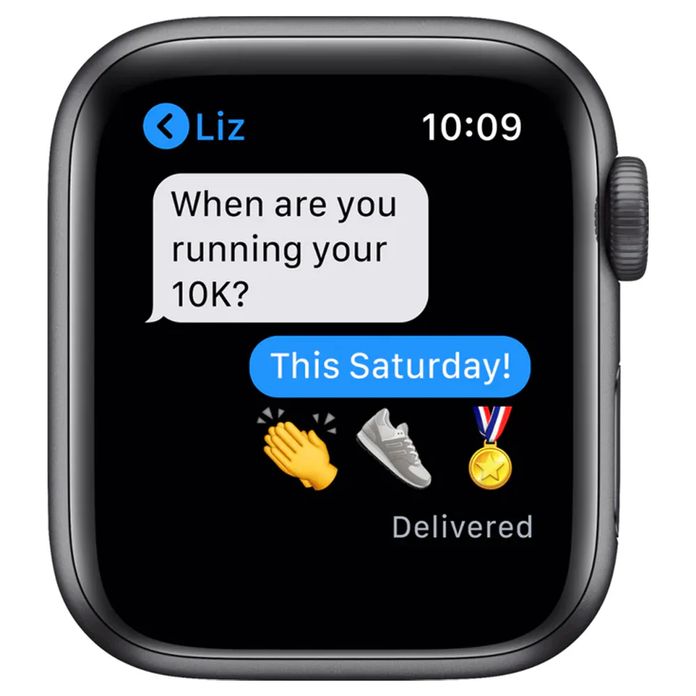 Apple Watch SE (GPS) 40mm Aluminum Case with Black Sport Band (Space Gray) - Refurbished - Image 6