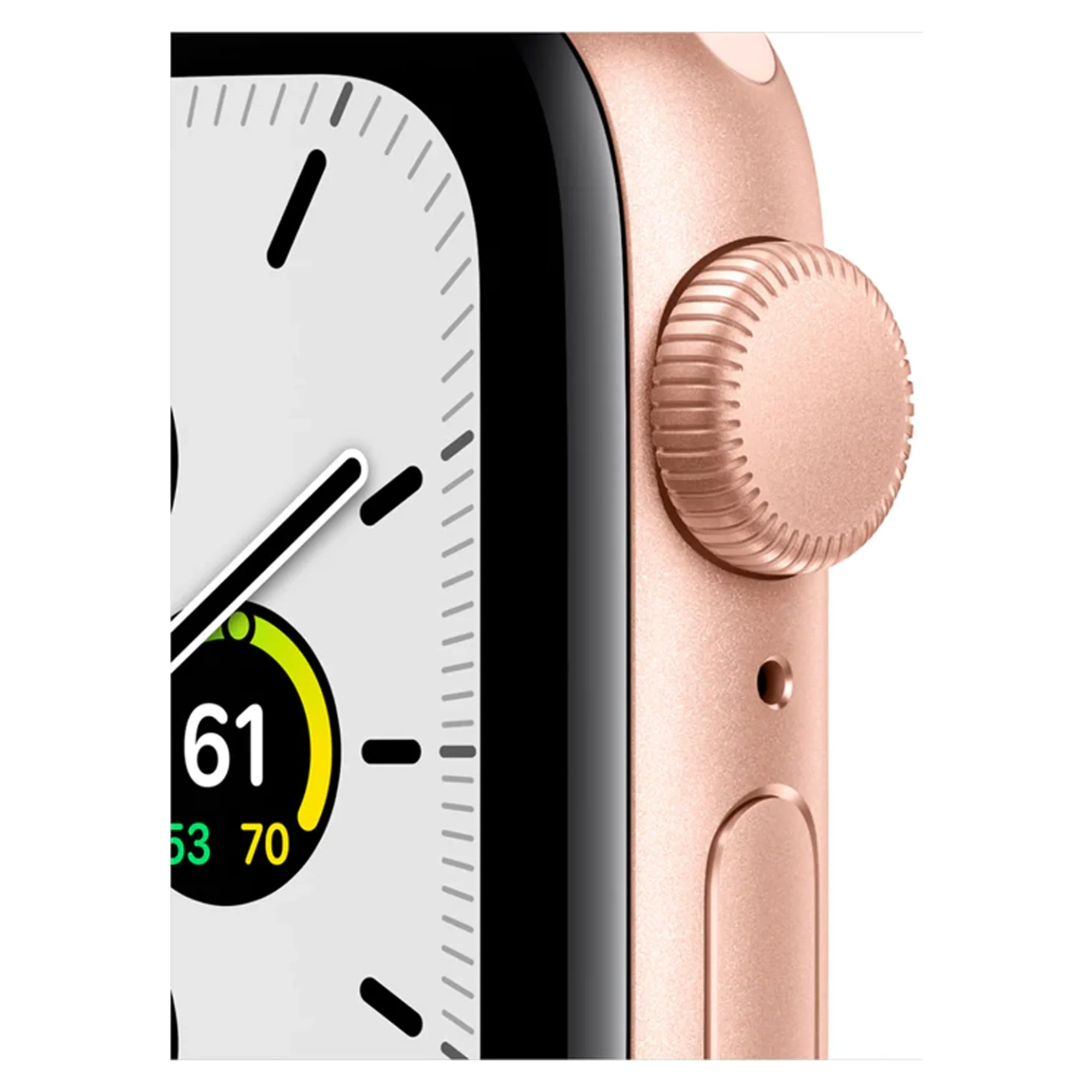 Apple Watch SE (GPS) 40mm Aluminum Case with Pink Sport Band (Gold) - Refurbished - Image 2