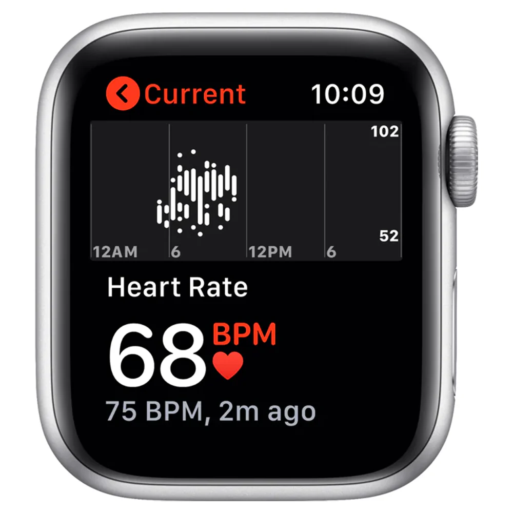 Apple Watch SE (GPS) 40mm Aluminum Case with White Sport Band (Silver) - Refurbished - Image 4
