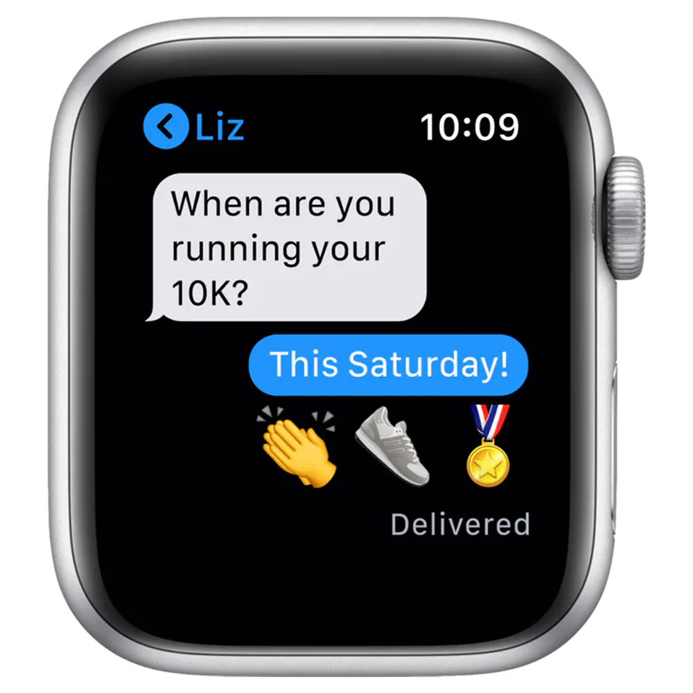 Apple Watch SE (GPS) 40mm Aluminum Case with White Sport Band (Silver) - Refurbished - Image 6