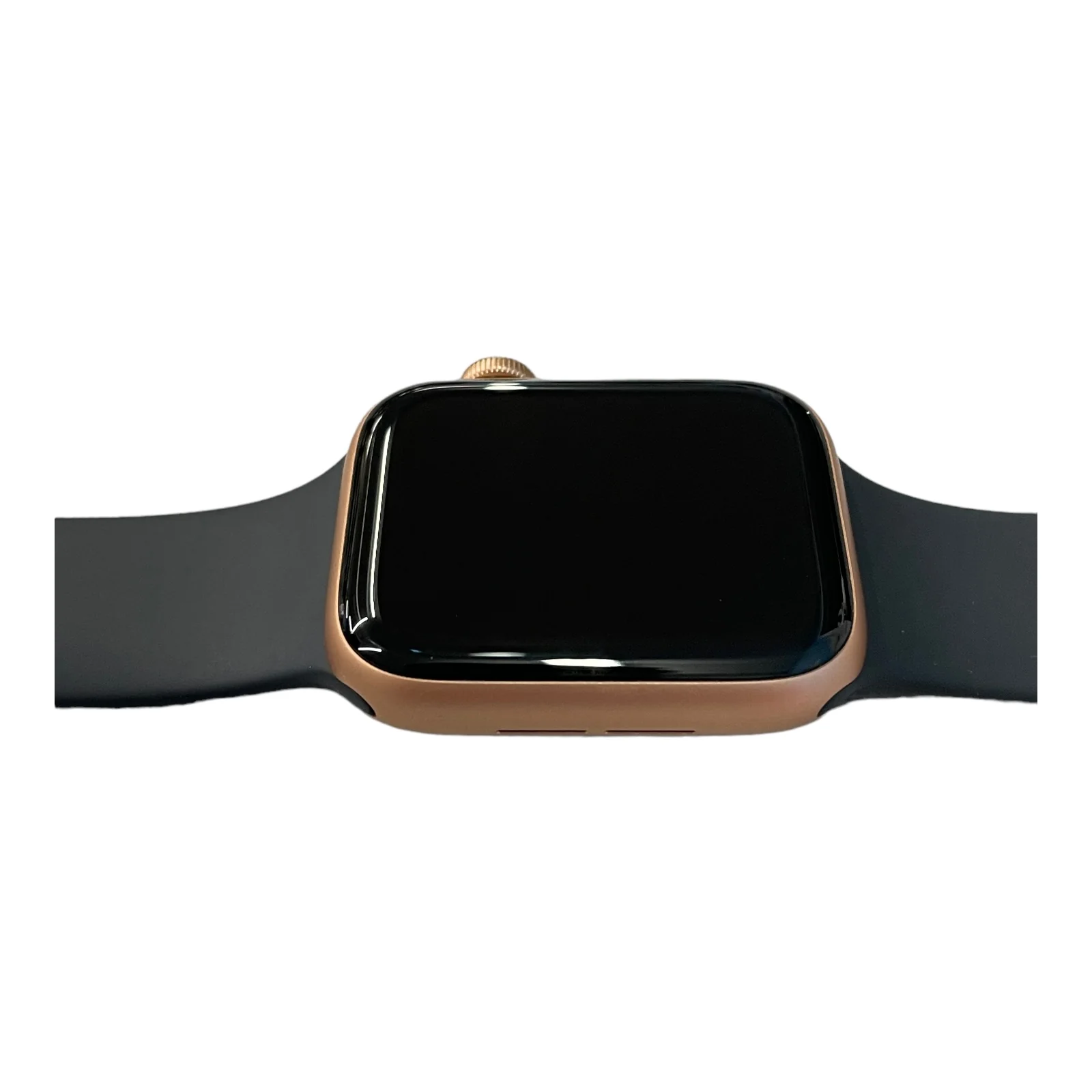 Apple Watch SE (GPS) 44mm Aluminum Case Black Sport Band (Gold) - Refurbished - Image 2
