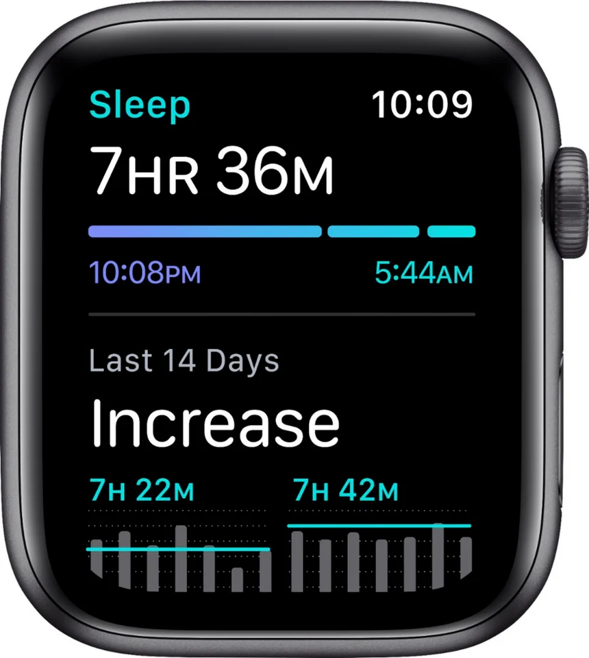 Apple Watch SE (GPS) 44mm Aluminum Case Black Sport Band (Space Gray) - Refurbished - Image 3