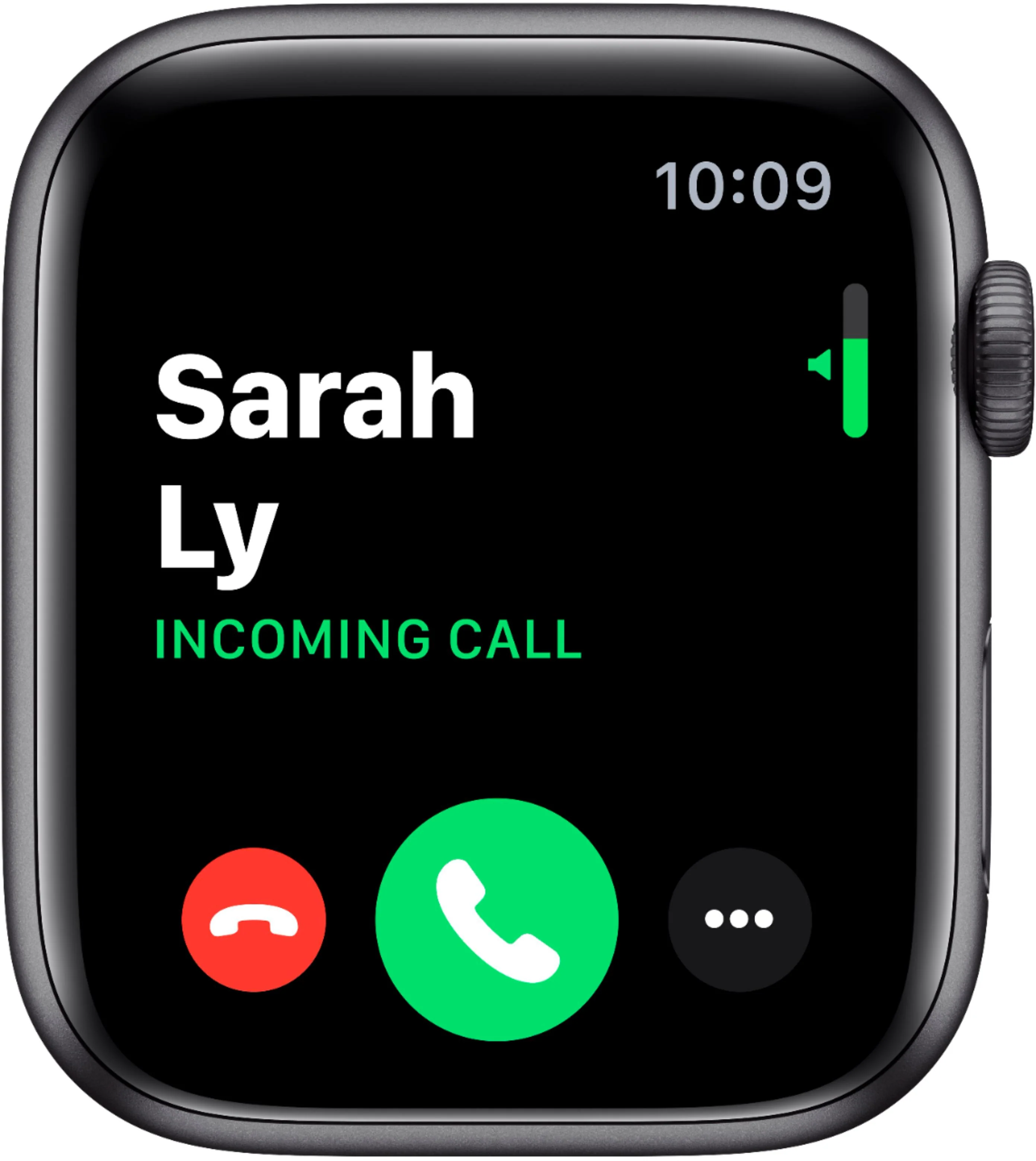 Apple Watch Series 5 (GPS) 44mm Aluminum Case with Black Sport Band (Space Gray) - Refurbished - Image 3