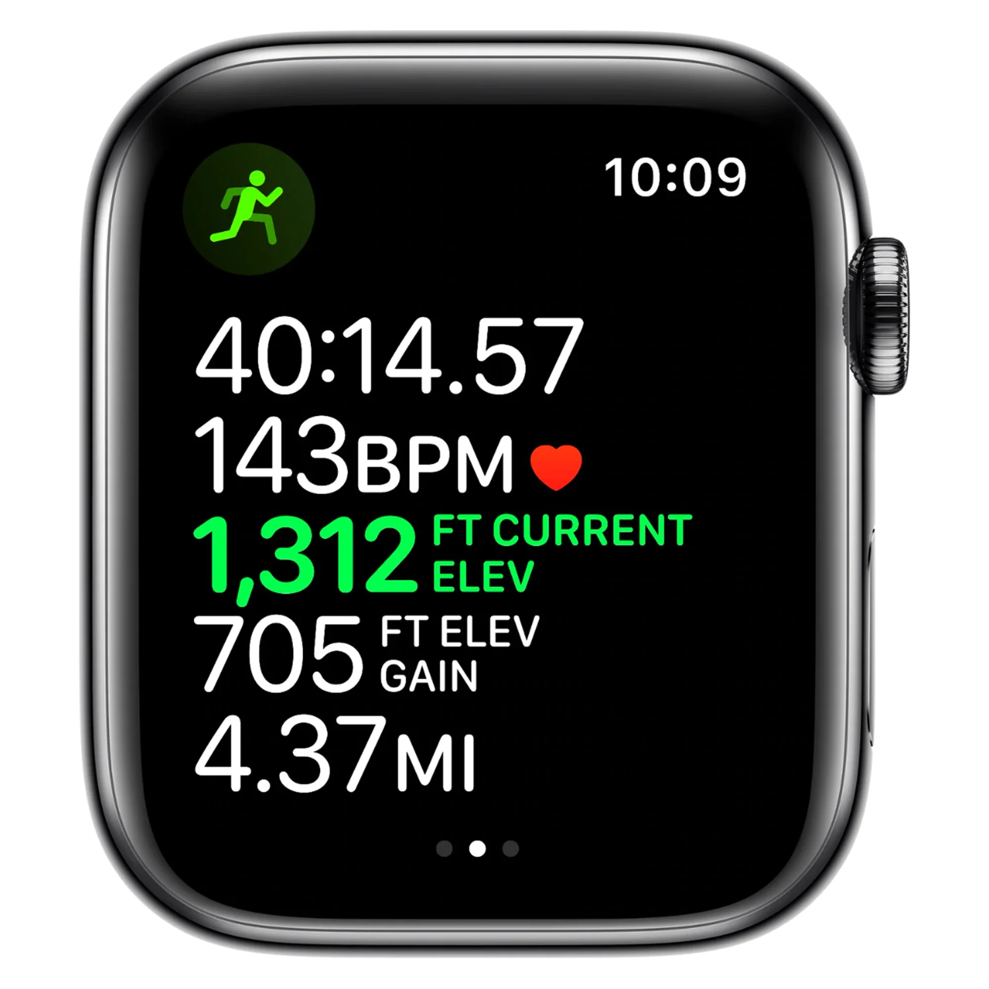 Apple Watch Series 5 (GPS + Cellular) 44mm Stainless Steel Case (Black) - Refurbished - Image 3