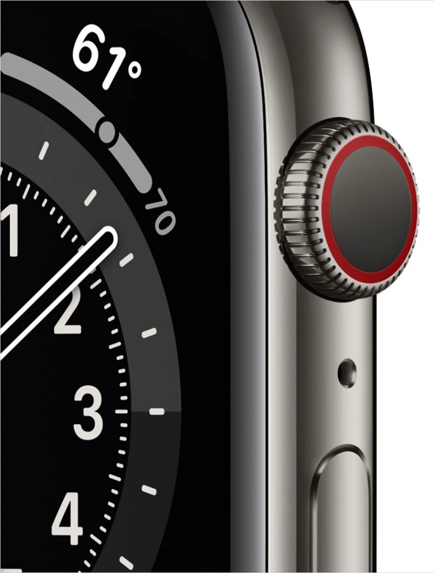 Apple Watch Series 6 (GPS + Cellular) 44mm Stainless Steel Case (Graphite) - Refurbished - Image 5
