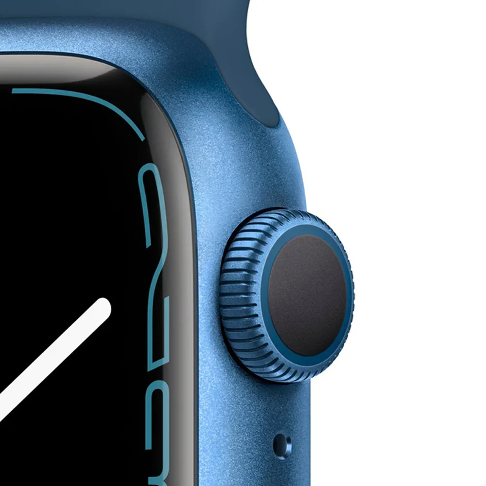 Apple Watch Series 7 (GPS) 41mm Aluminum Case (Blue) - Refurbished - Image 2