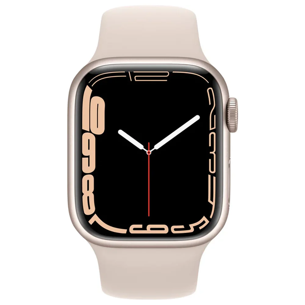 Apple Watch Series 7 (GPS) 41mm Aluminum Case (Starlight) - Refurbished - Image 2