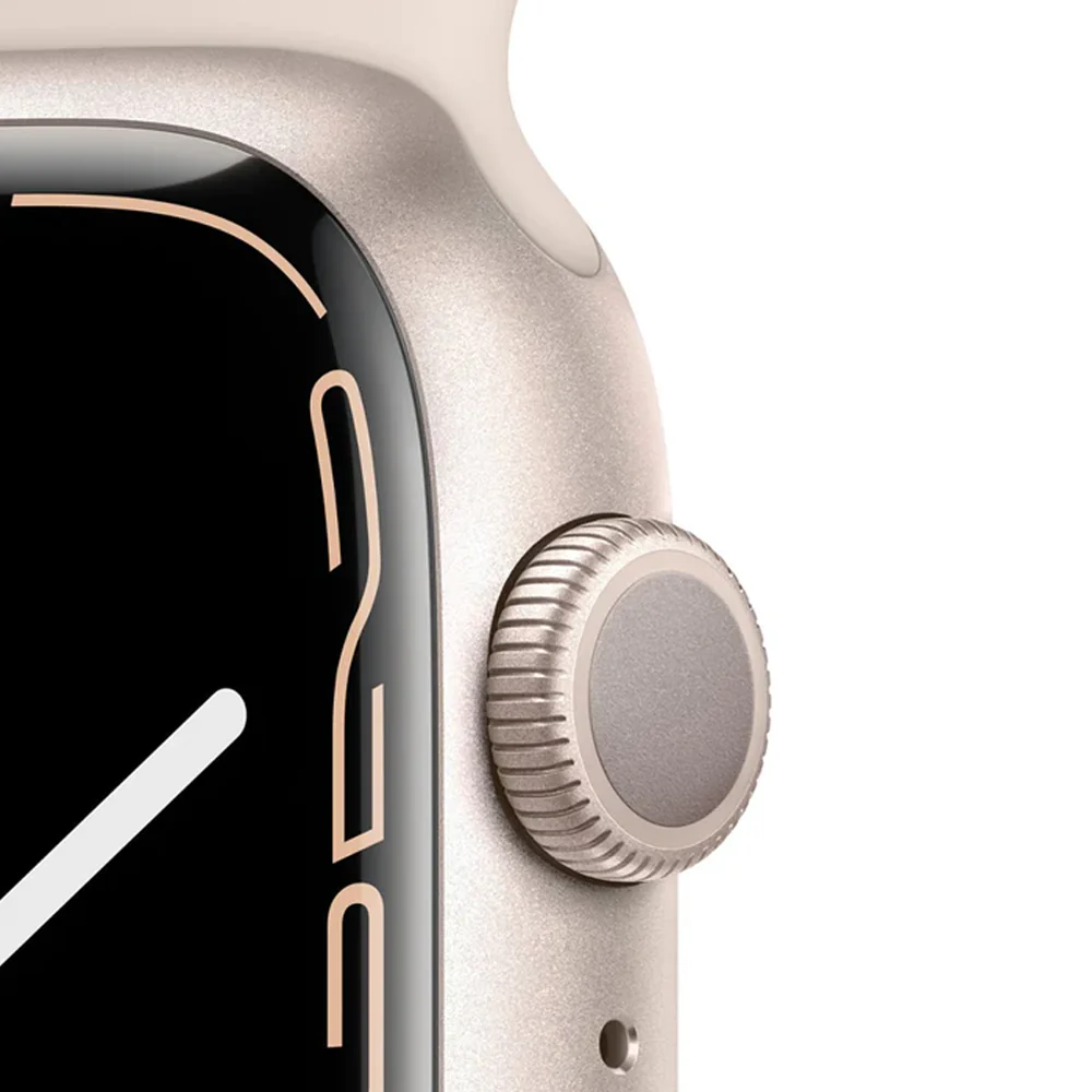 Apple Watch Series 7 (GPS) 45mm Aluminum Case (Starlight) - Refurbished - Image 2