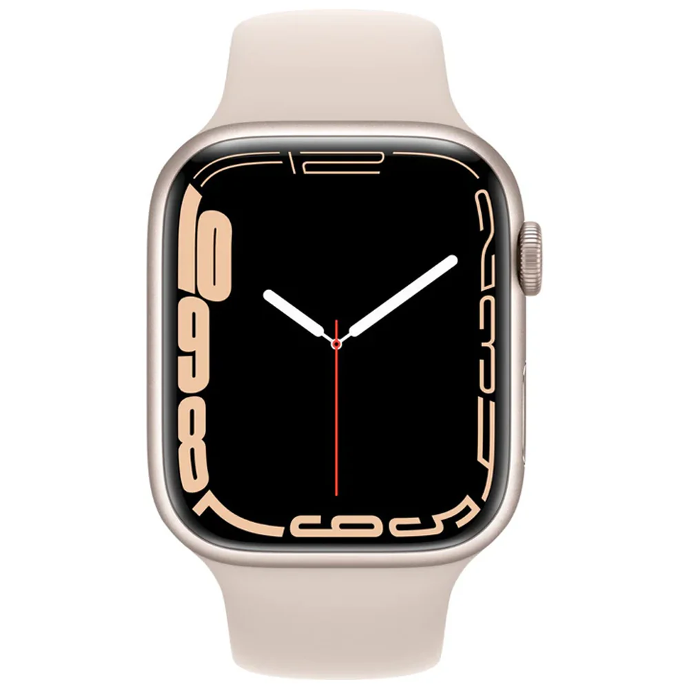 Apple Watch Series 7 (GPS) 45mm Aluminum Case (Starlight) - Refurbished - Image 3