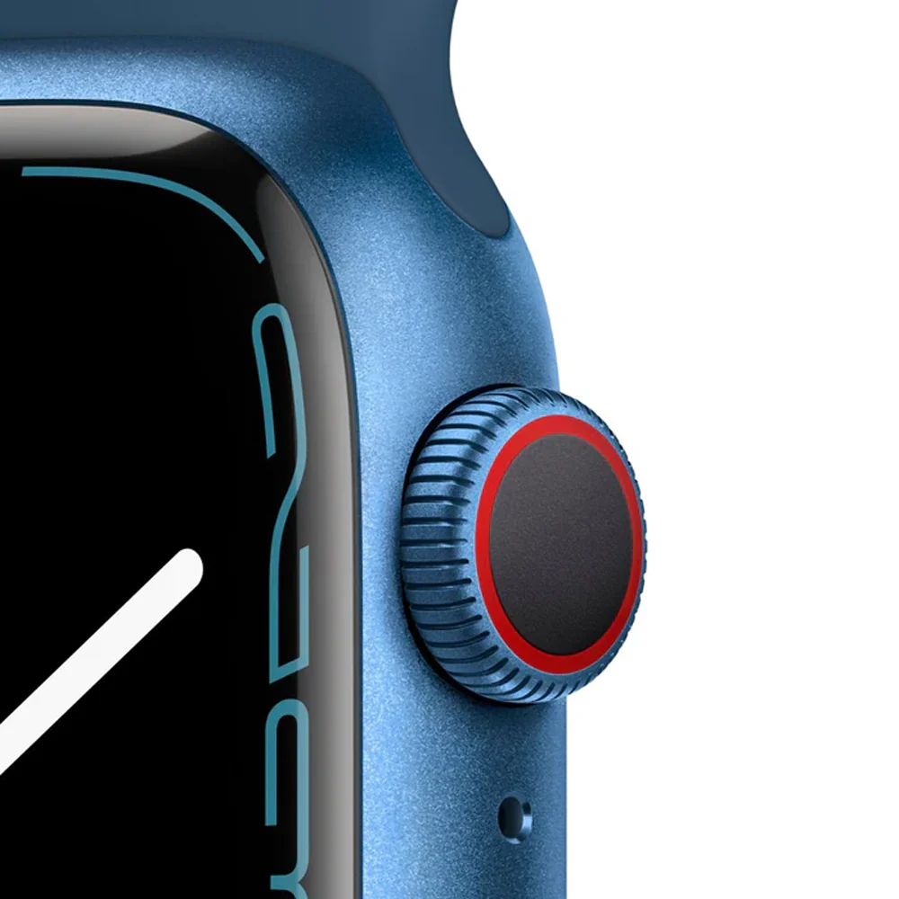 Apple Watch Series 7 (GPS + LTE) 41mm Aluminum Case (Blue) - Refurbished - Image 2