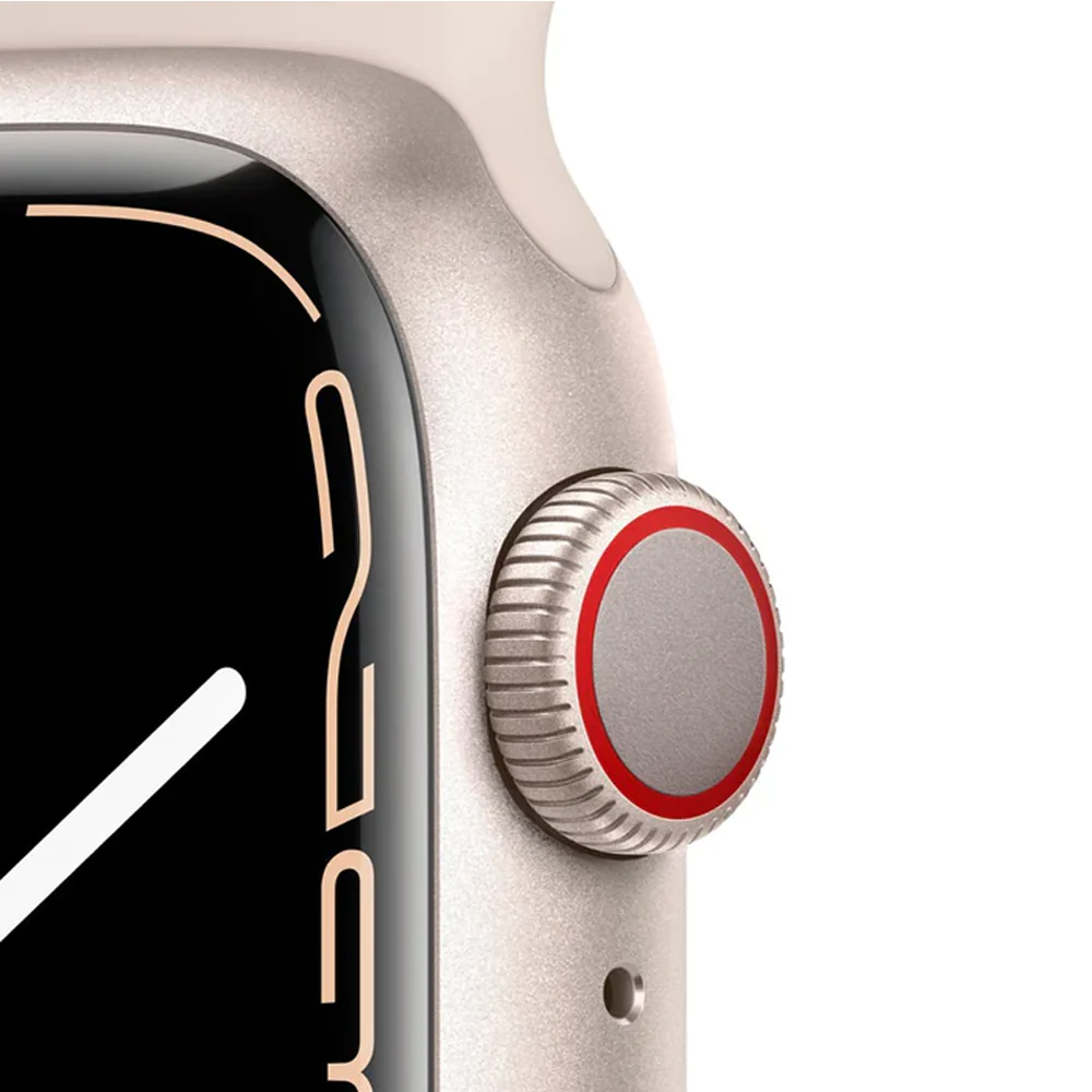 Apple Watch Series 7 (GPS + LTE) 41mm Aluminum Case (Starlight) - Refurbished - Image 2