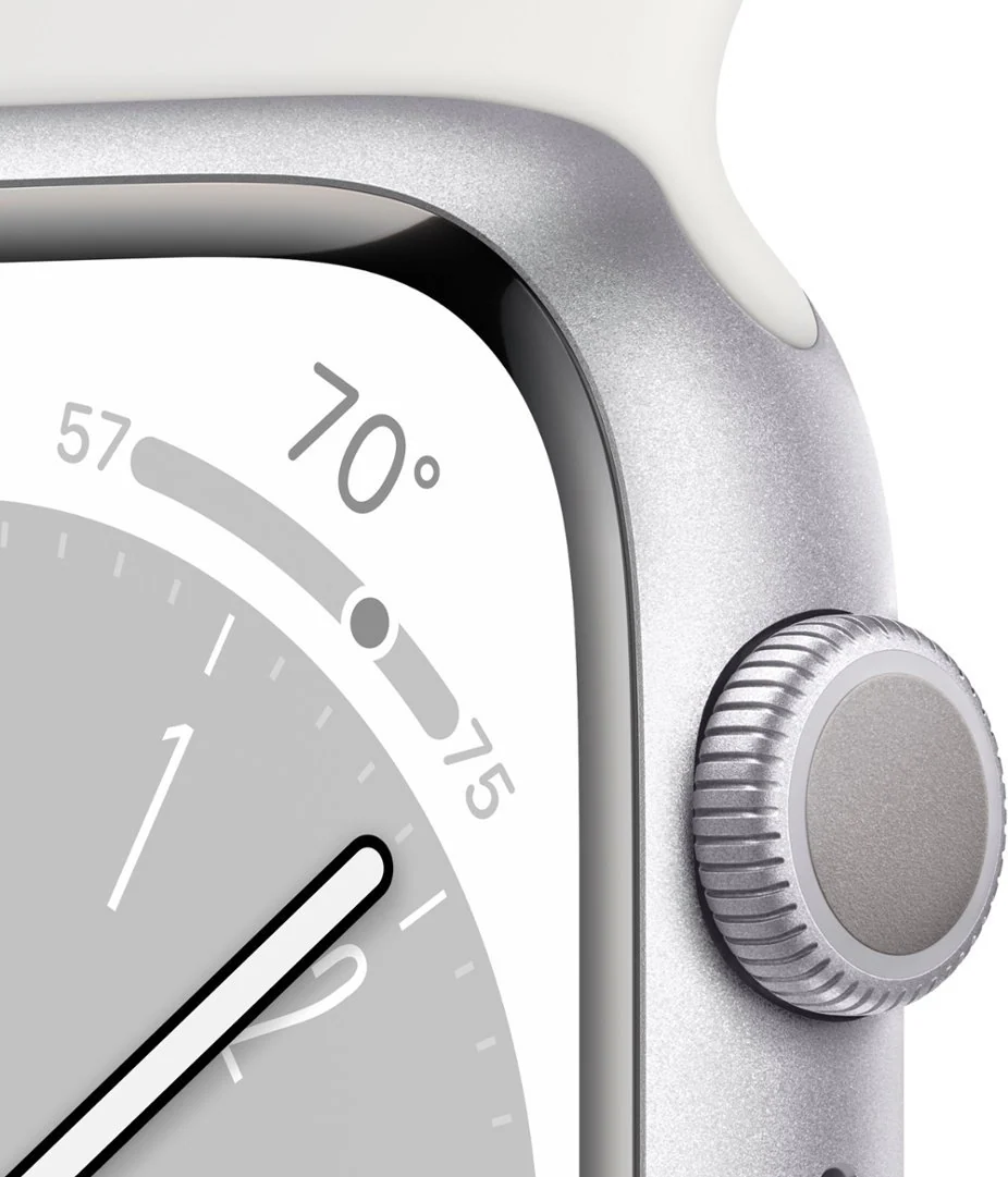 Apple Watch Series 8 (GPS) 41mm Aluminum Case (Silver) - Refurbished - Image 3