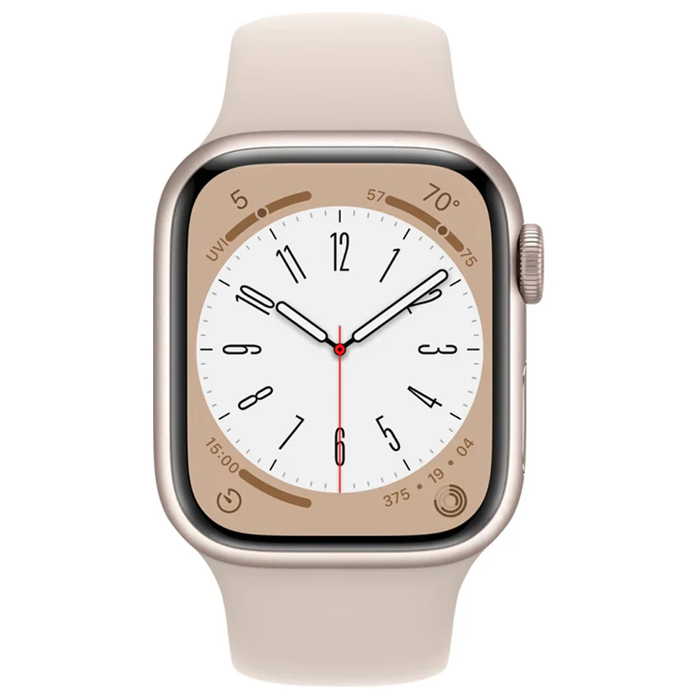 Apple Watch Series 8 (GPS) 41mm Aluminum Case (Starlight) - Refurbished - Image 2