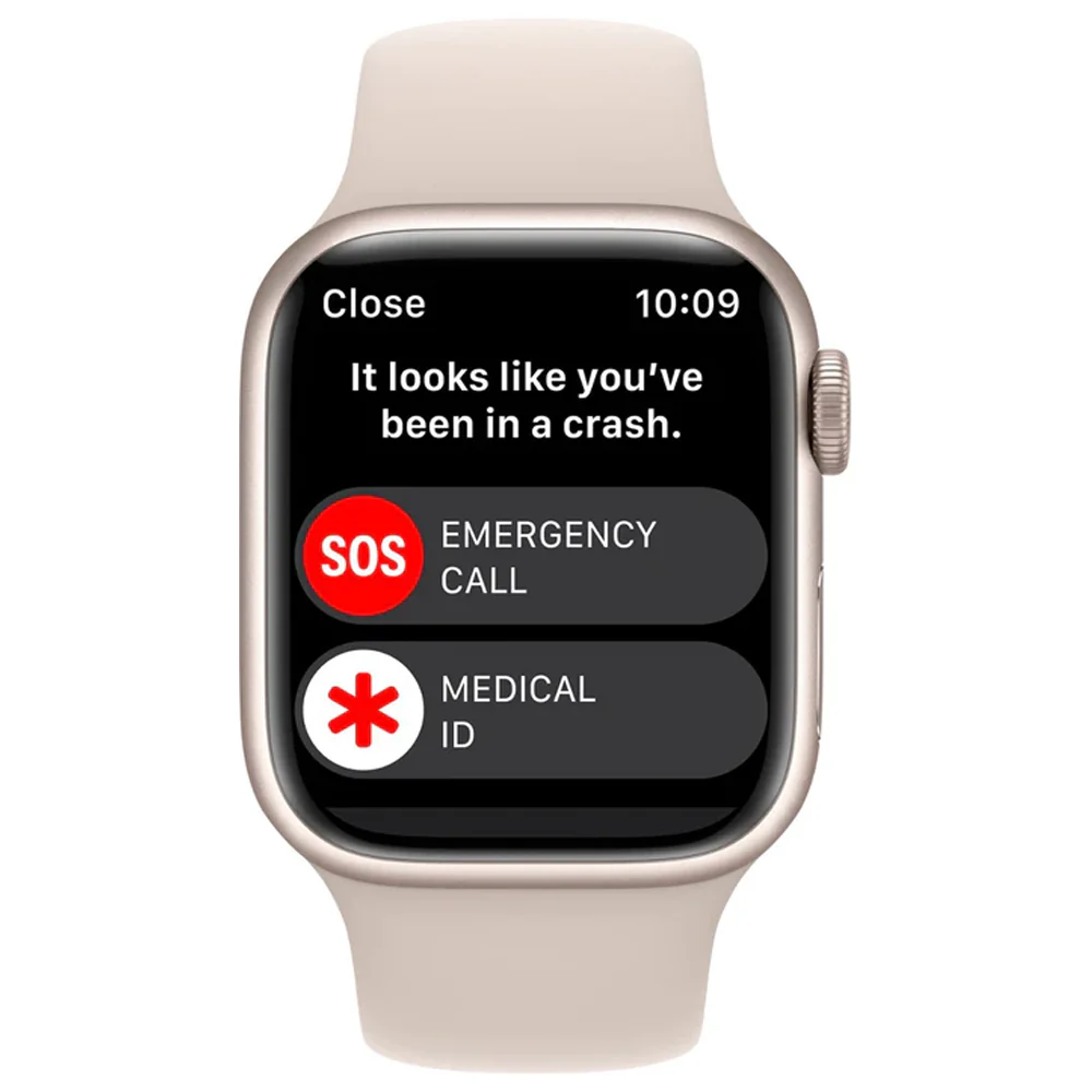 Apple Watch Series 8 (GPS) 41mm Aluminum Case (Starlight) - Refurbished - Image 3