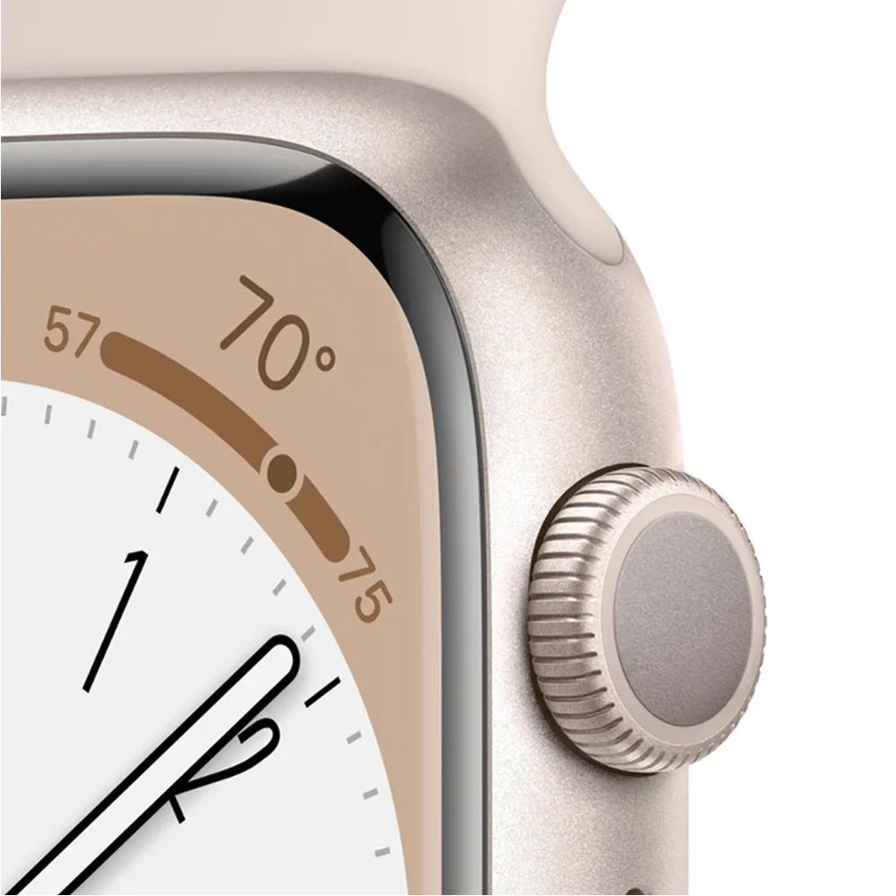 Apple Watch Series 8 (GPS) 41mm Aluminum Case (Starlight) - Refurbished - Image 4