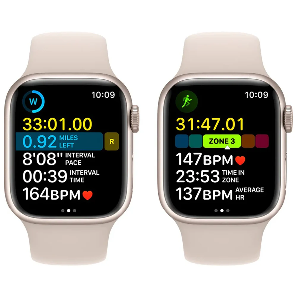 Apple Watch Series 8 (GPS) 41mm Aluminum Case (Starlight) - Refurbished - Image 5