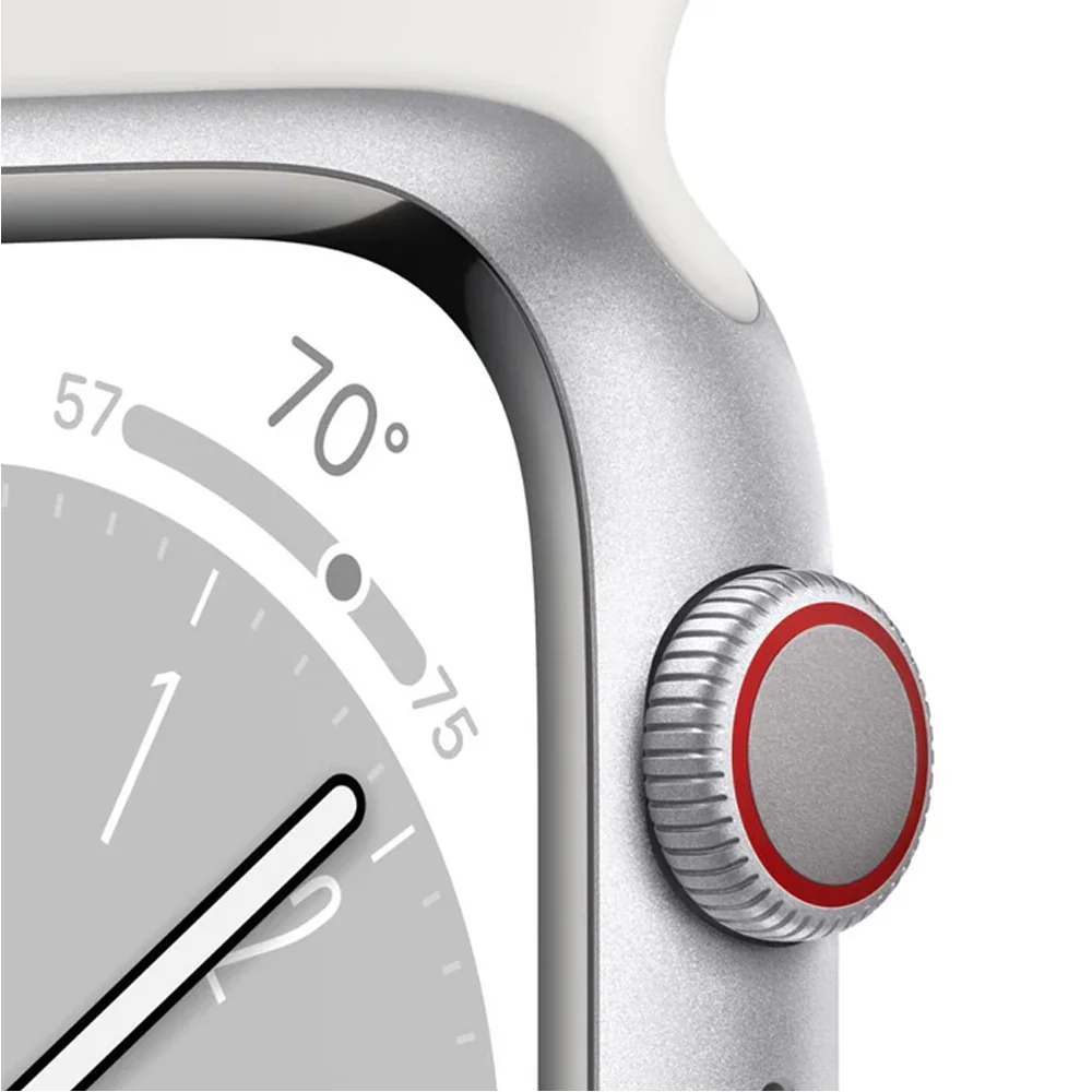 Apple Watch Series 8 (GPS + LTE) 41mm Aluminum Case (Silver) - Refurbished - Image 2