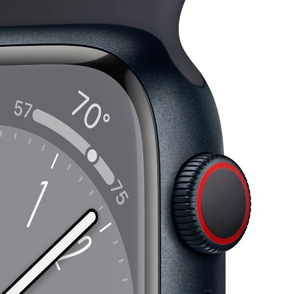 Apple Watch Series 8 (GPS + LTE) 45mm Aluminum Case (Midnight) - Refurbished - Image 3