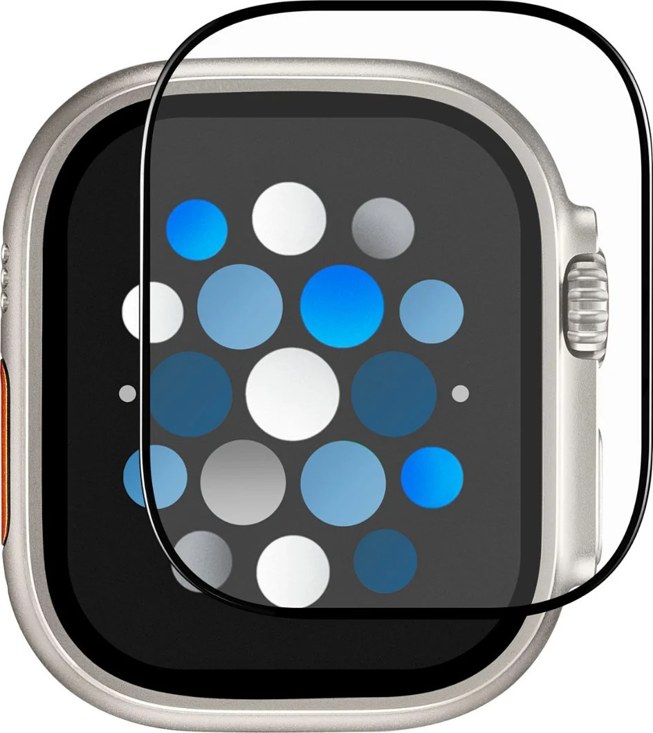 Apple Watch Ultra 49mm Tempered Glass Screen Protector (Black Edge) - Accessories - Image 2