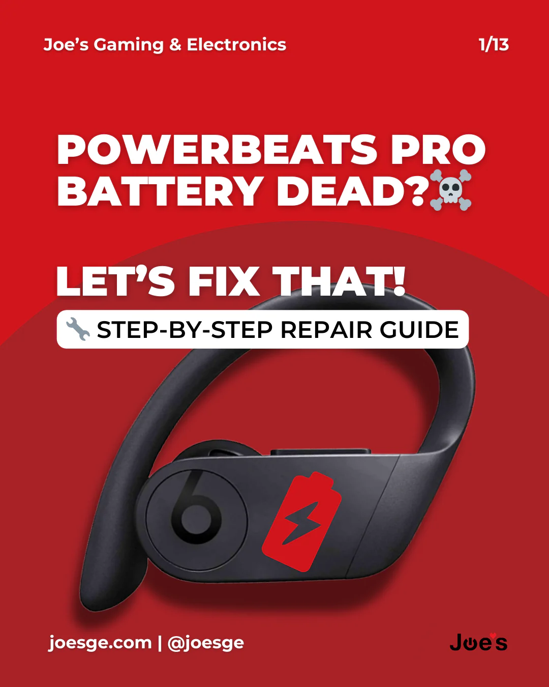 Beats By Dre Powerbeats Pro Earphones Round Battery Replacement (New) - Parts - Image 5