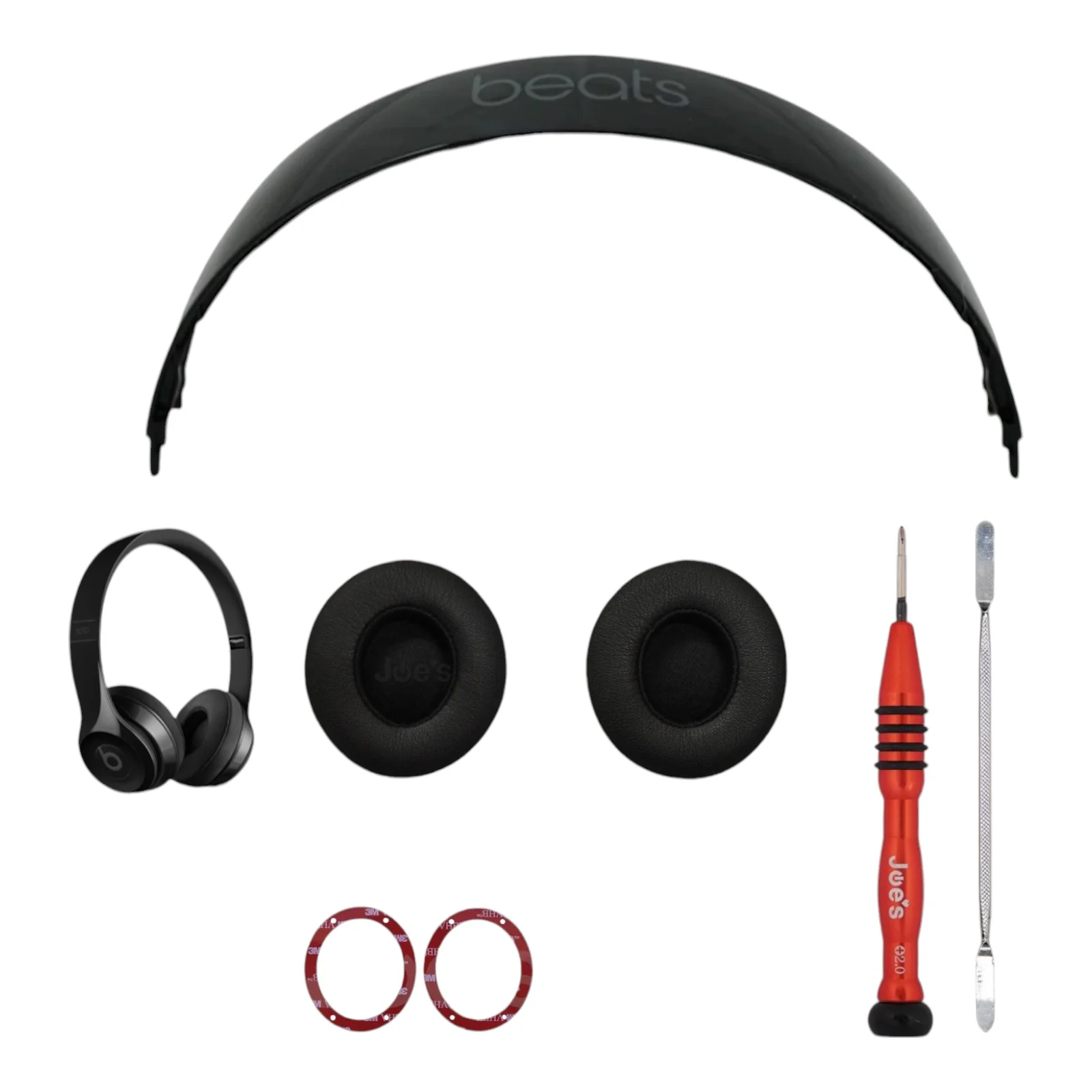 Beats By Dre Solo 3 Wireless Headband Band Arch + Ear Pads Replacement Repair Kit - Parts - Image 2