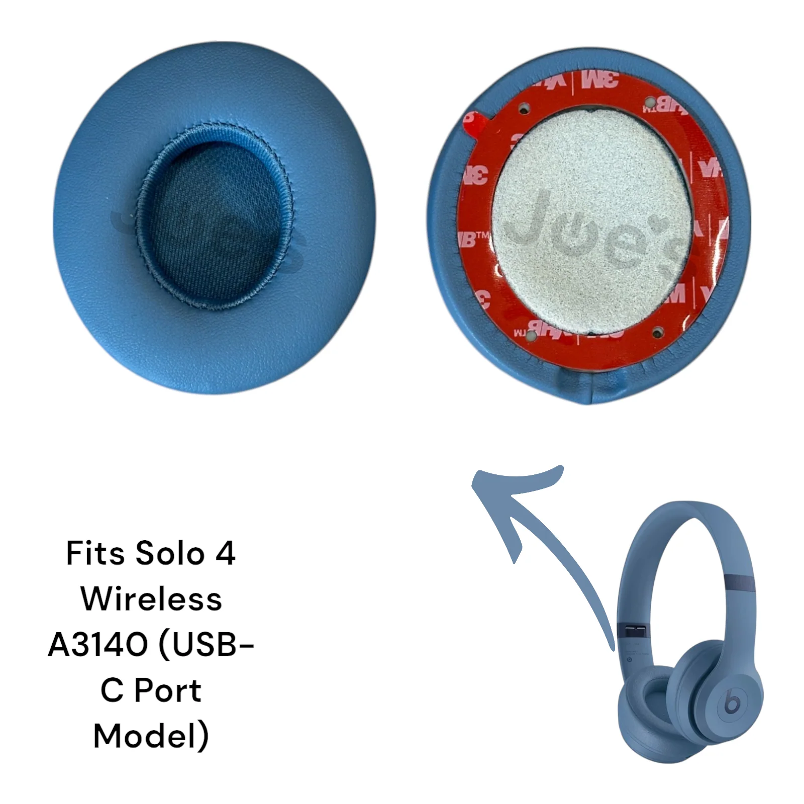 Beats By Dre Solo 4 Wireless (A3140) USB-C Ear Pad Earpad Ear Pad Muffs Replacements - Parts - Image 3
