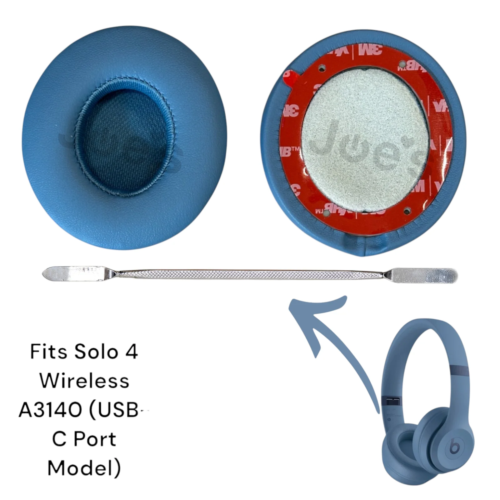 Beats By Dre Solo 4 Wireless (A3140) USB-C Ear Pad Earpad Ear Pad Muffs Replacements - Parts - Image 6