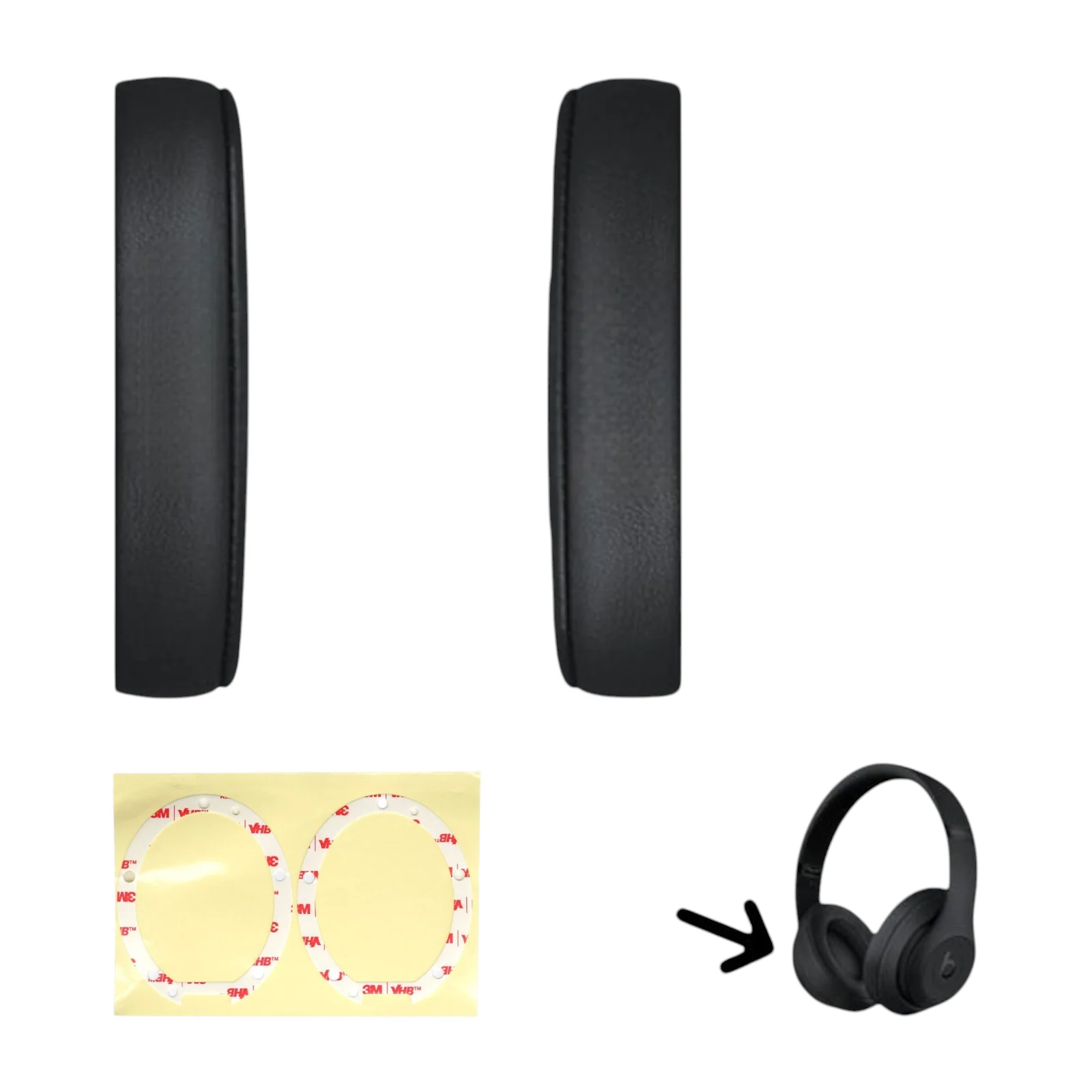 Beats By Dre Studio 3 Wireless Ear Pads Muffs Cushions Replacement Pair A1914 - Parts - Image 3