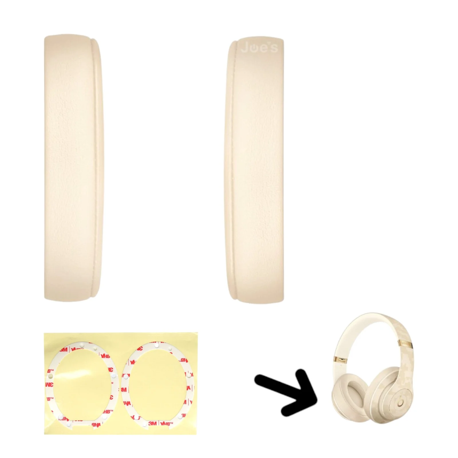 Beats By Dre Studio 3 Wireless Ear Pads Muffs Cushions Replacement Pair A1914 - Parts - Image 8