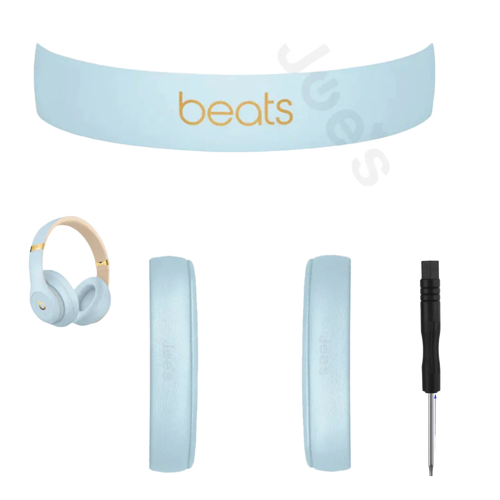 Beats By Dre Studio 3 Wireless Headband + Ear Pad Cushion Repair Kit - Parts - Image 8