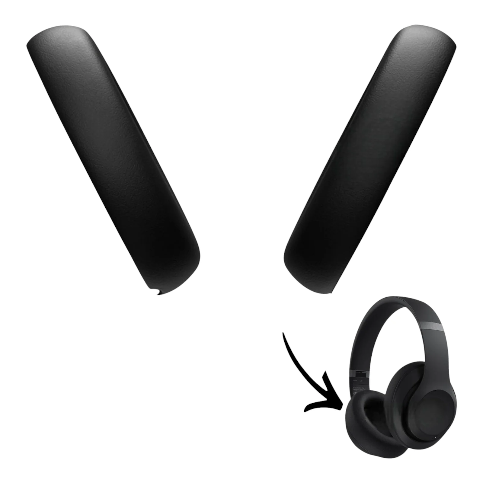 Beats By Dre Studio Pro Wireless Ear Pads Muffs Cushions Replacement Pair (New) - Parts - Image 2