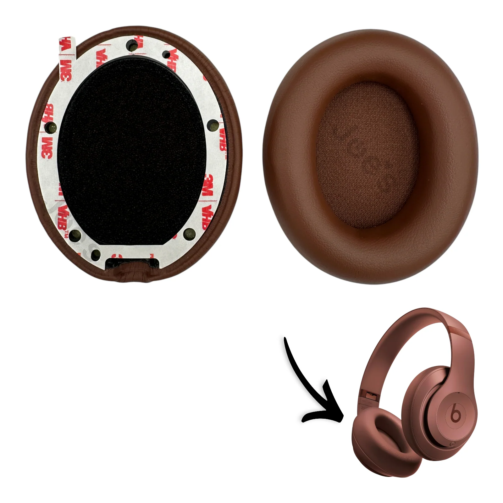 Beats By Dre Studio Pro Wireless Ear Pads Muffs Cushions Replacement Pair (Used) - Parts - Image 7