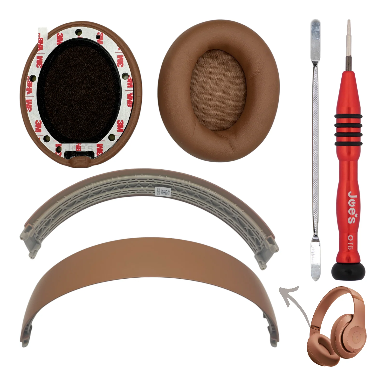 Beats By Dre Studio Pro Wireless Headband Arch + Ear Pad Cushions Replacement (New) - Parts - Image 7