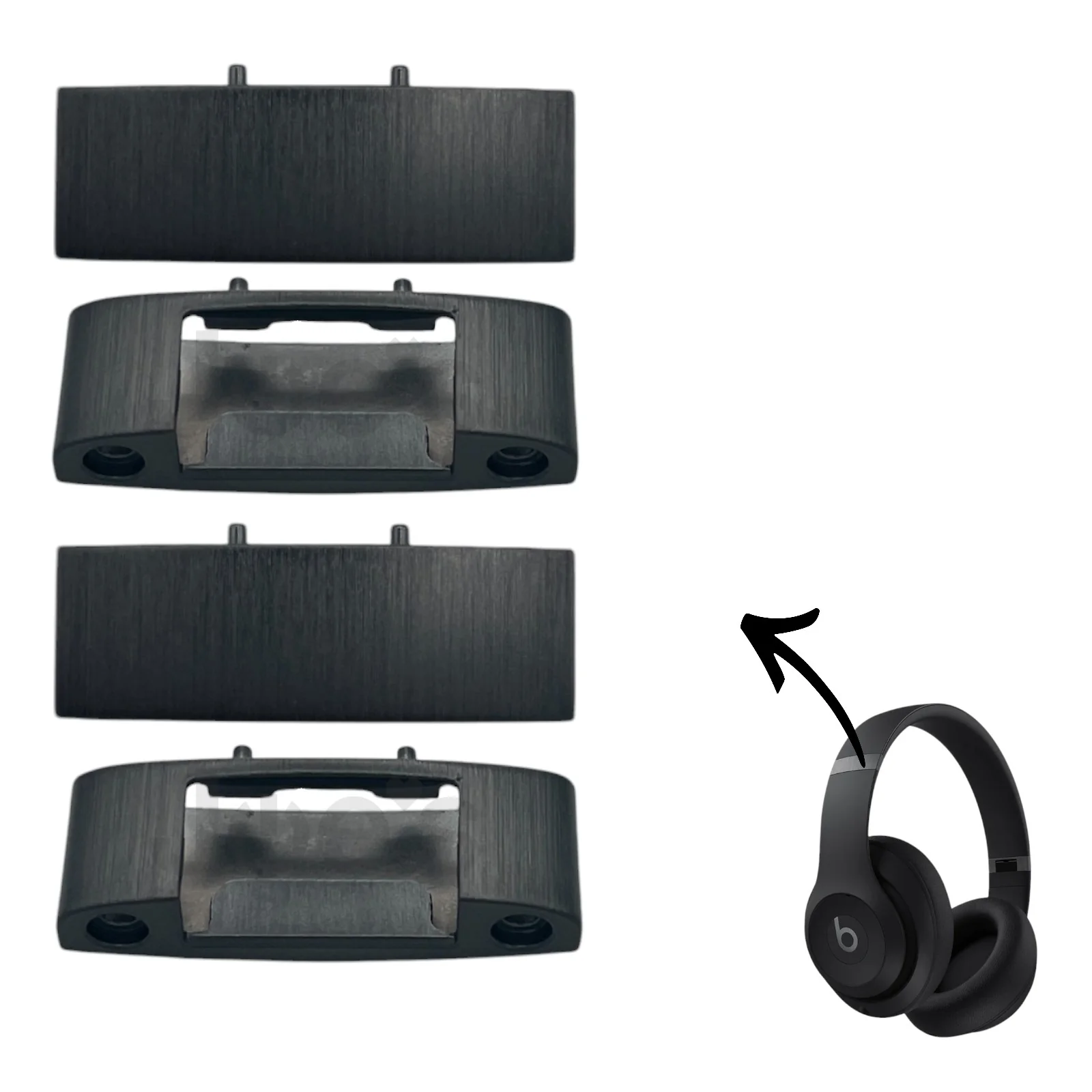 Beats By Dre Studio Pro Wireless Metal Hinge Tab Replacement Repair (New) - Parts - Image 2