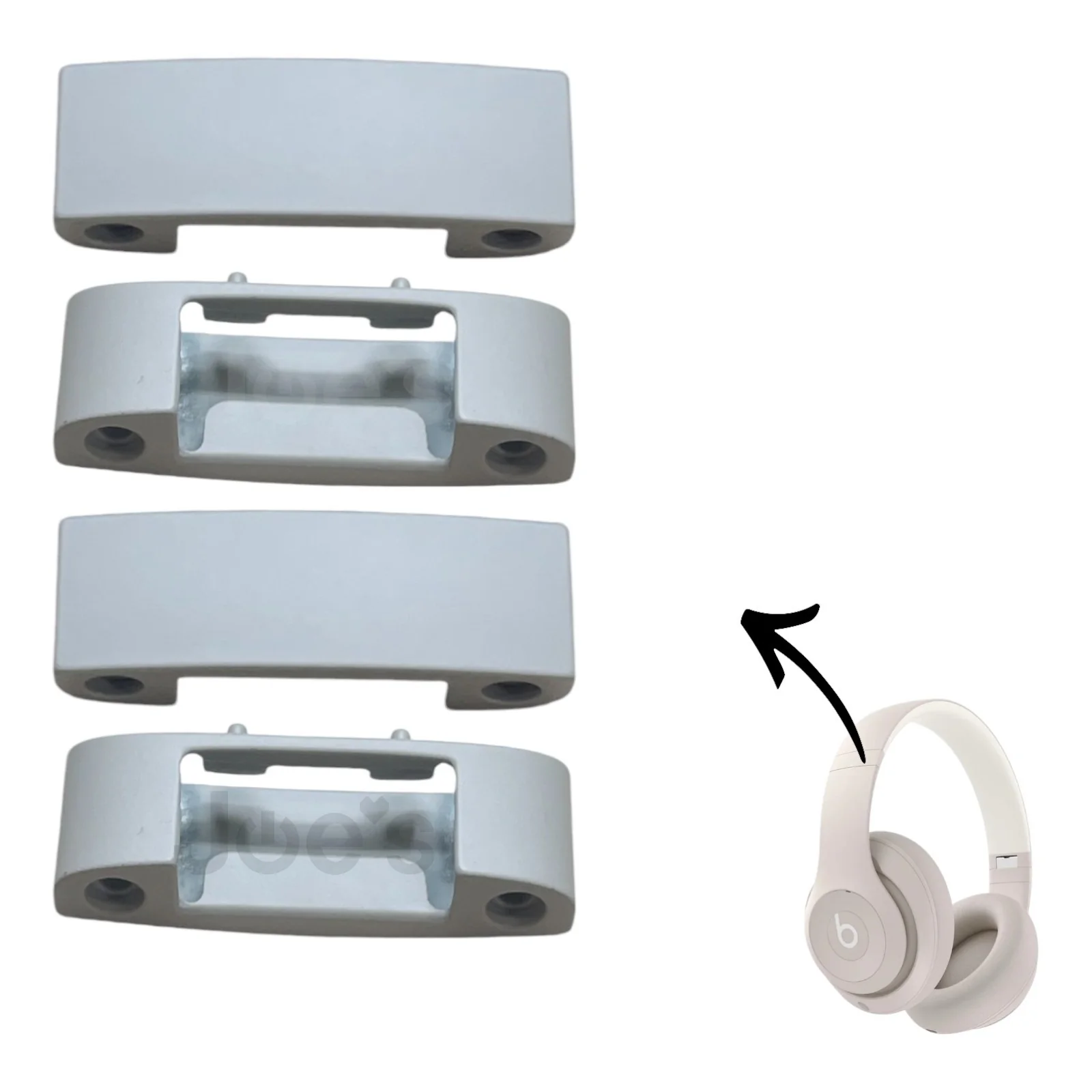 Beats By Dre Studio Pro Wireless Metal Hinge Tab Replacement Repair (New) - Parts - Image 8