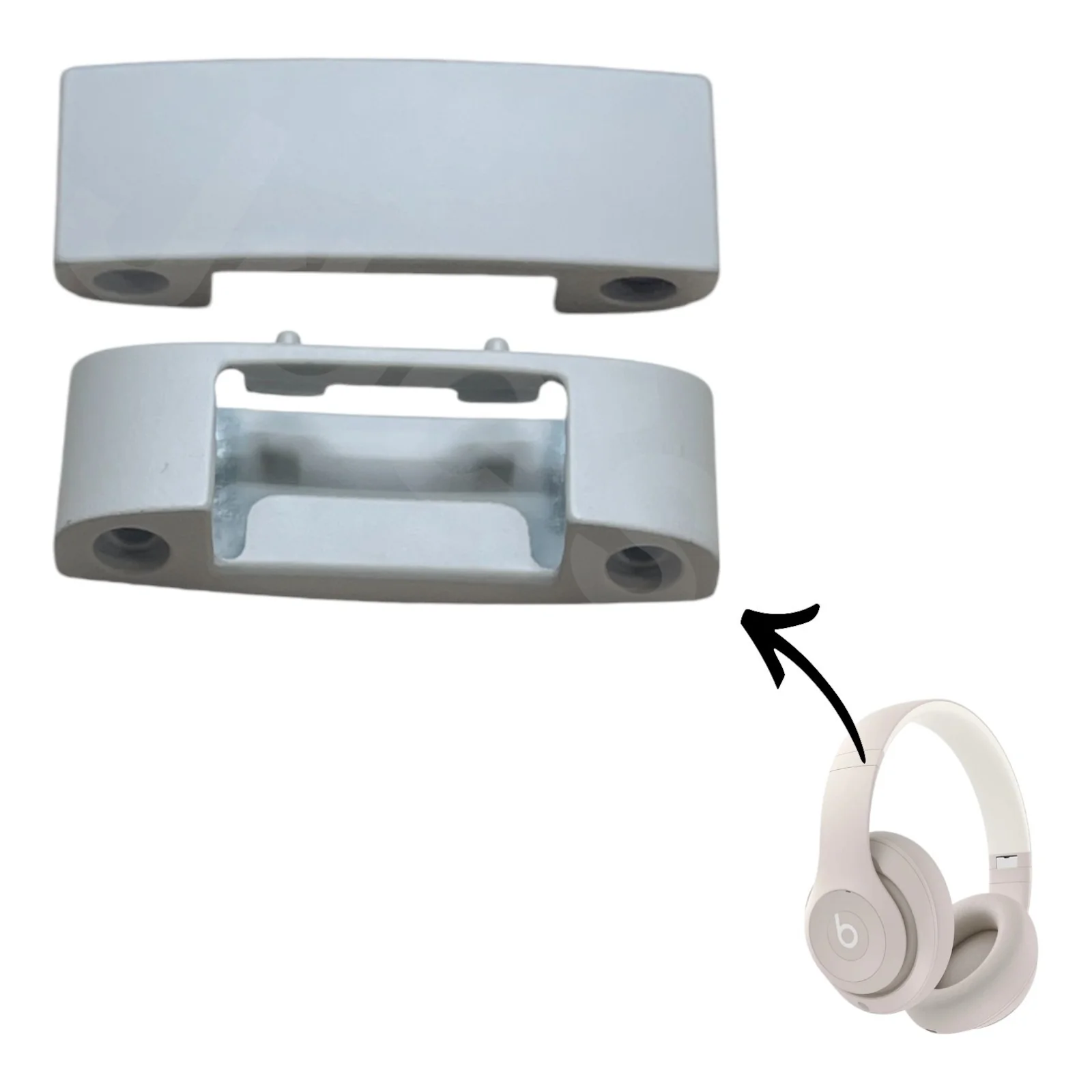 Beats By Dre Studio Pro Wireless Metal Hinge Tab Replacement Repair (New) - Parts - Image 9