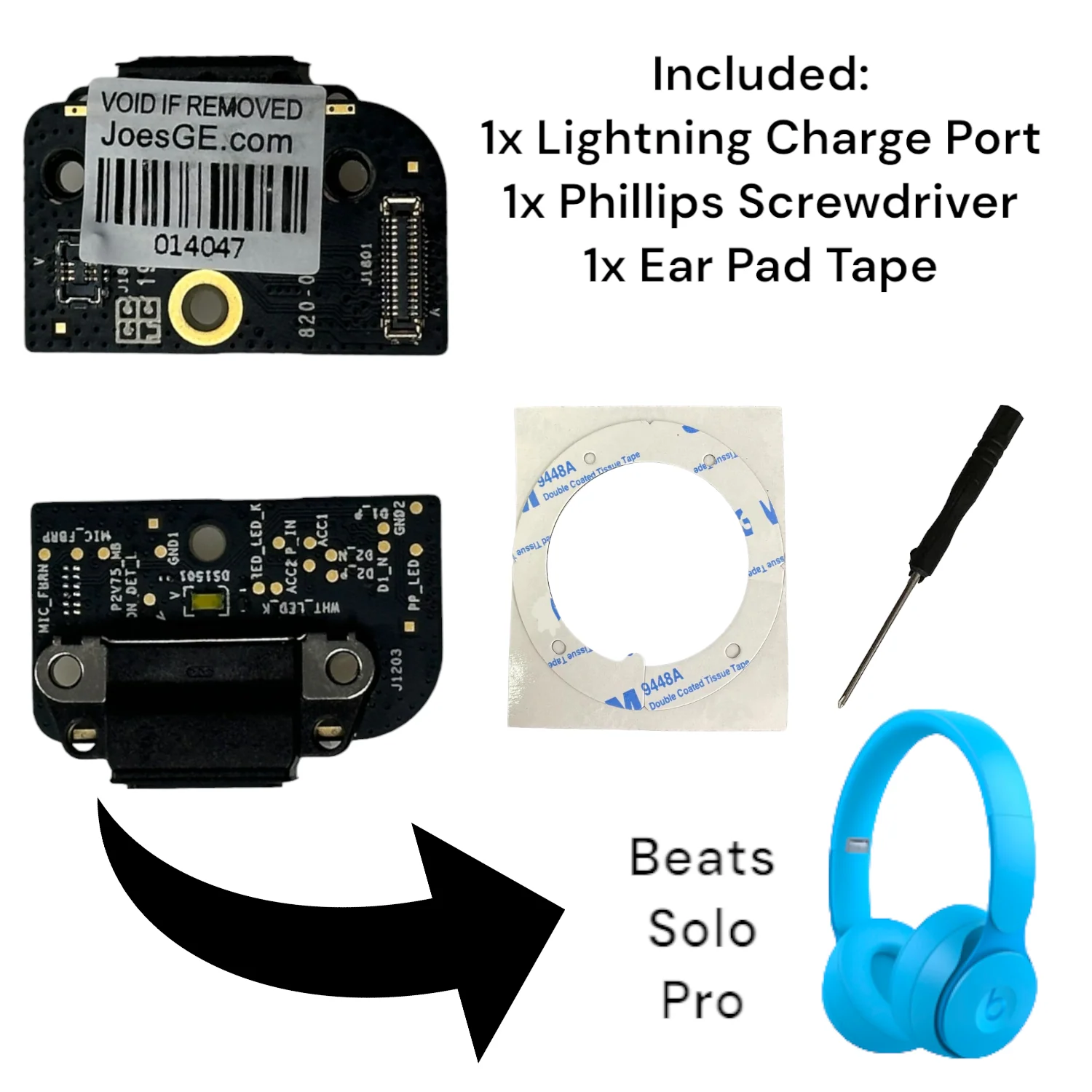 Beats Solo Pro Wireless Headphones Repair Replacements - Parts - Image 34