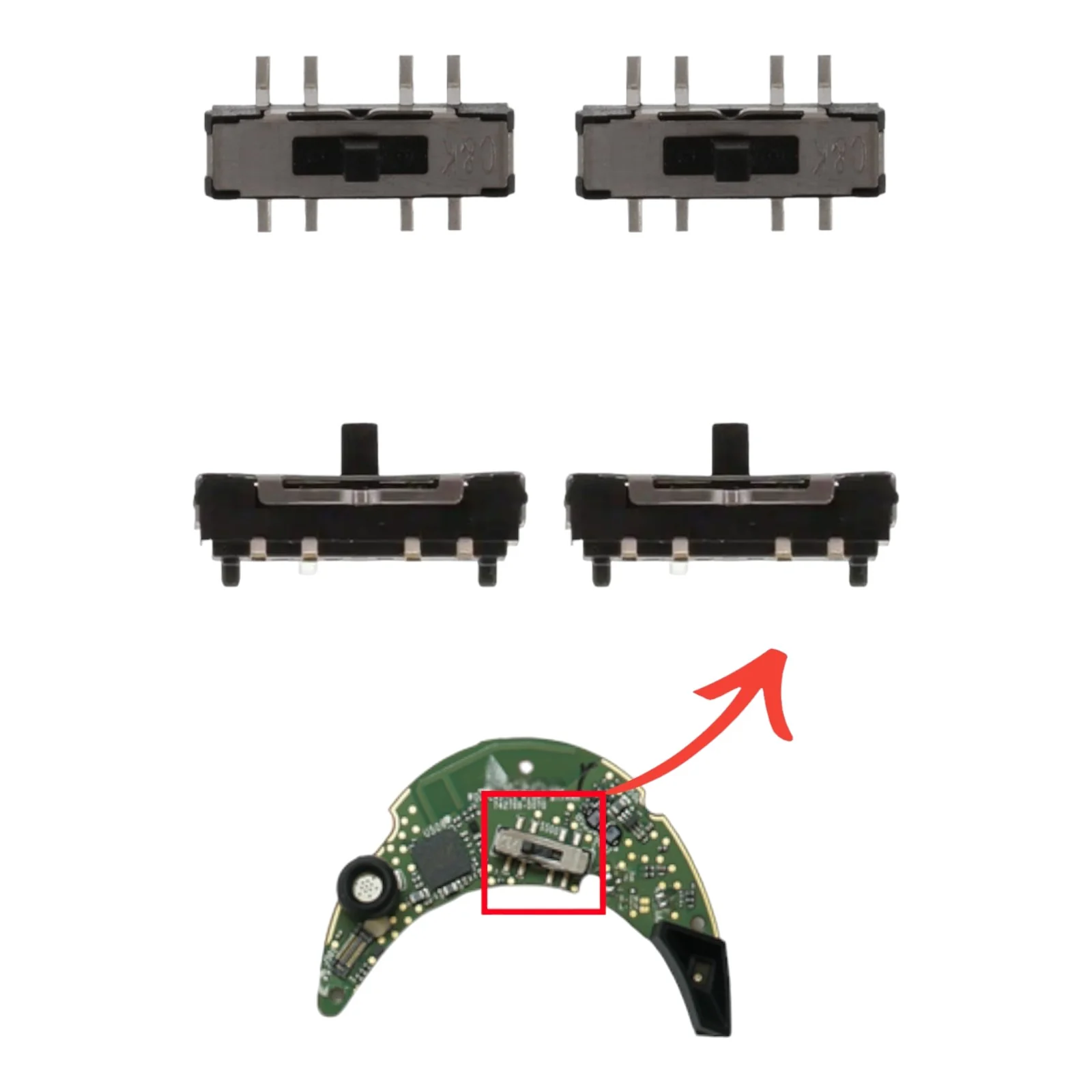 Bose QuietComfort 45 35 I II Power Button Sliding Spring Switch Replacement - Parts - Image 2