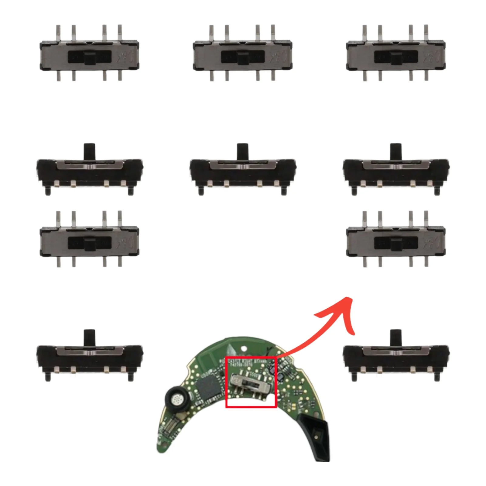 Bose QuietComfort 45 35 I II Power Button Sliding Spring Switch Replacement - Parts - Image 3