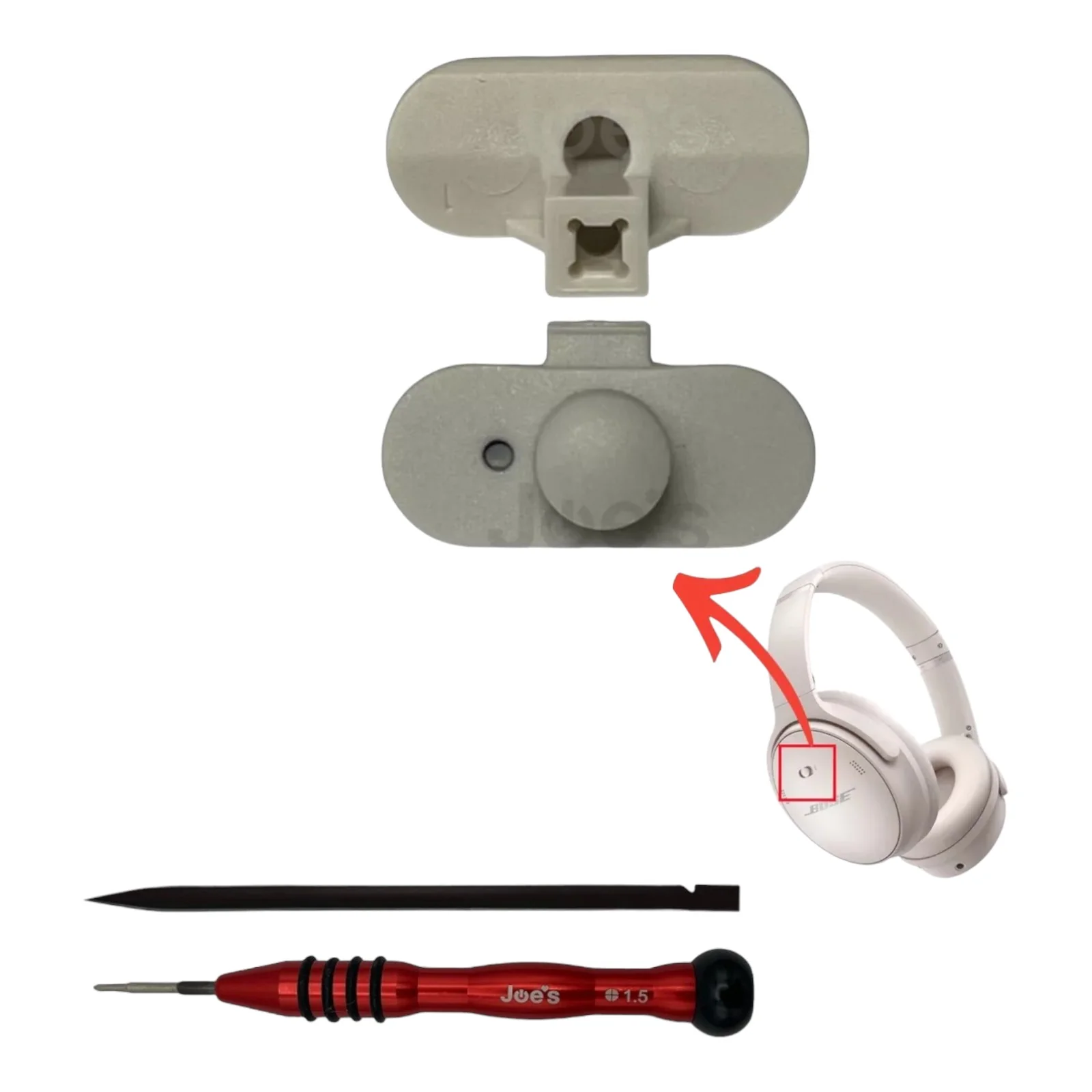 Bose QuietComfort QC45 QCSE Replacement Plastic Button Slide Switch + Tools Repair - Kit - Image 2
