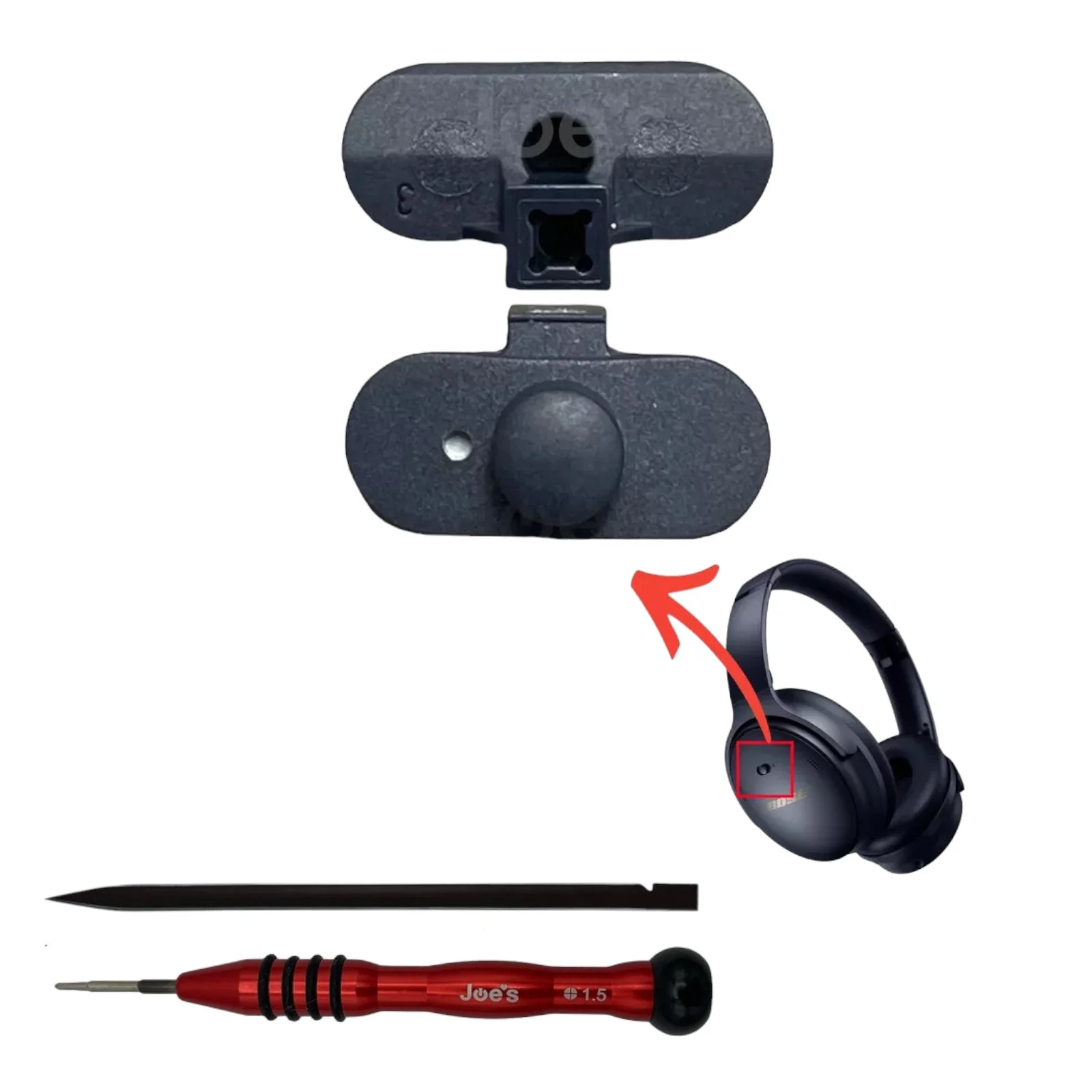 Bose QuietComfort QC45 QCSE Replacement Plastic Button Slide Switch + Tools Repair - Kit - Image 3